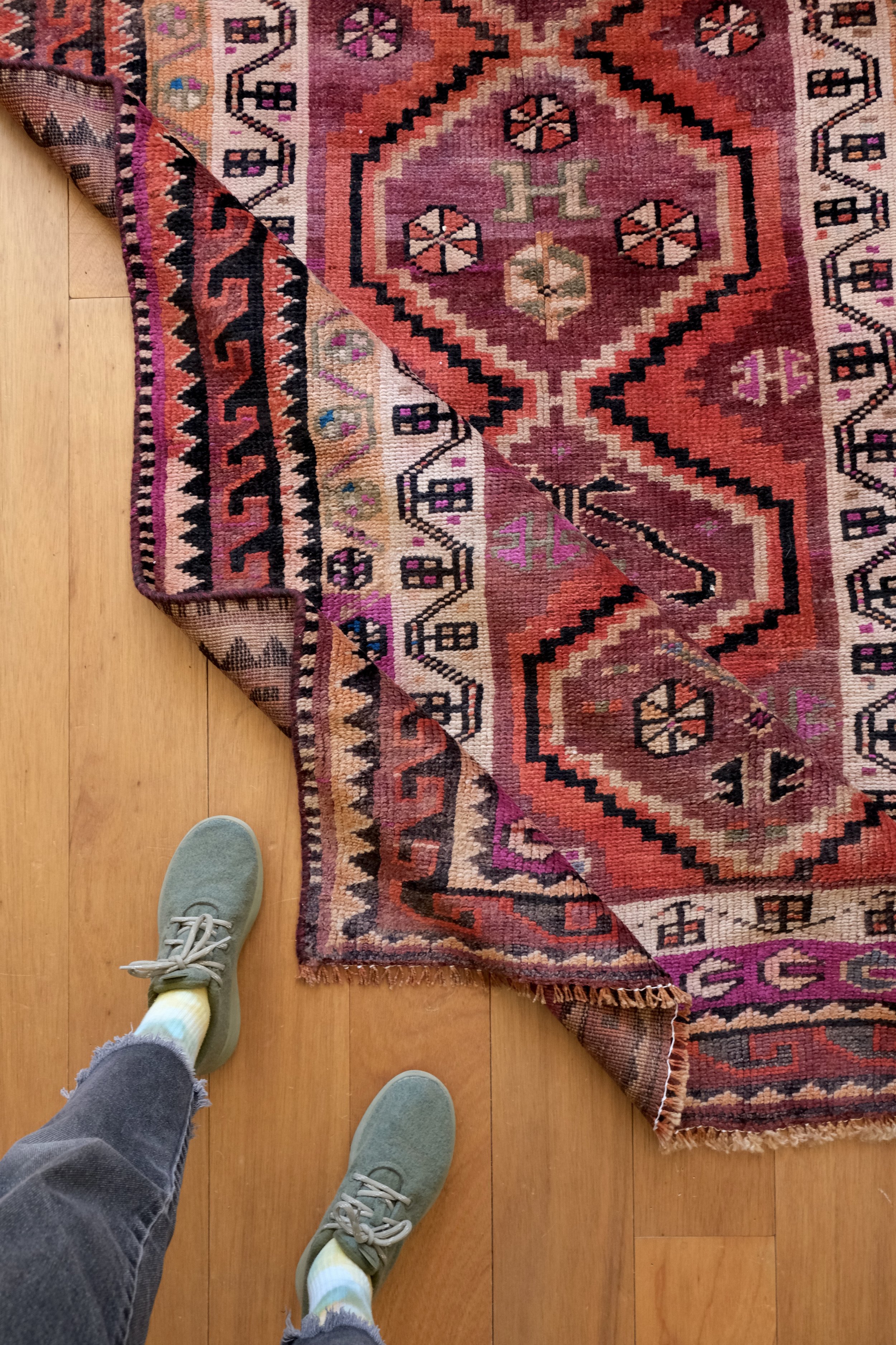 vintage wool rug