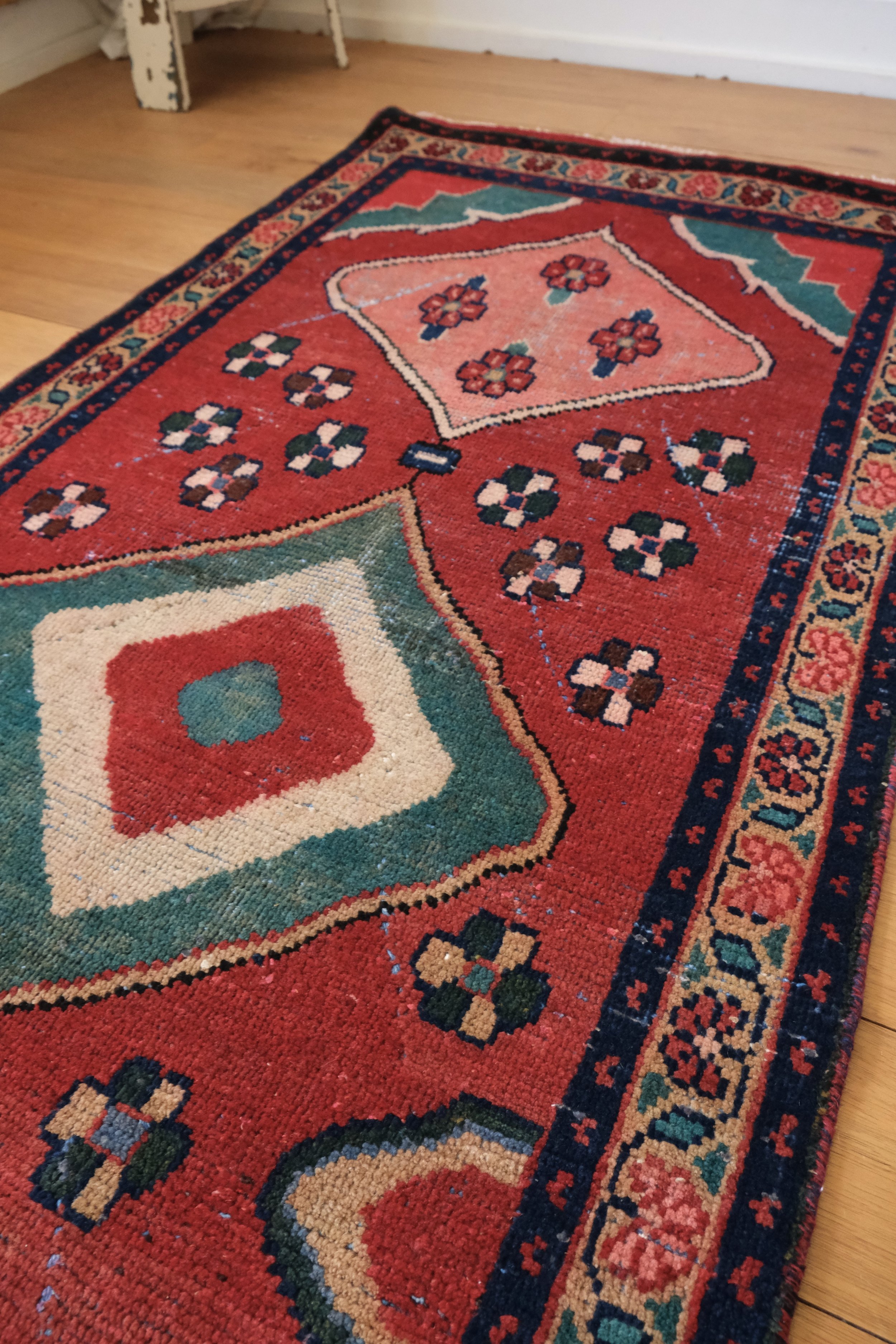 candy apple red runner rug