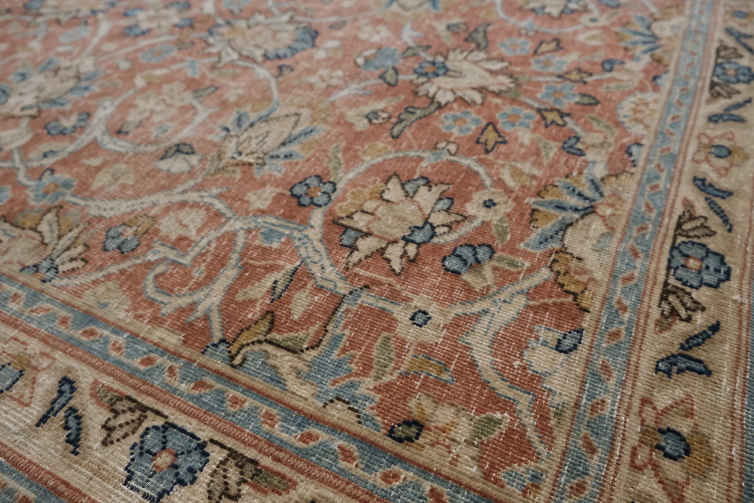 vintage floral rug