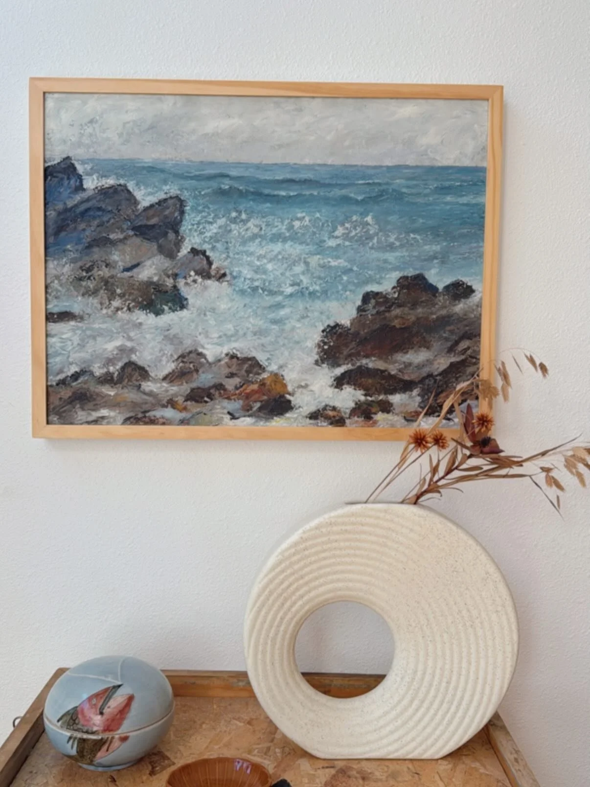 It&rsquo;s one of the first real rainy days of Fall here in Portland and I am definitely feeling the seasonal shift today. I&rsquo;m just dreaming about being out at the Oregon coast watching the waves crash when I look at this painting. That is trul