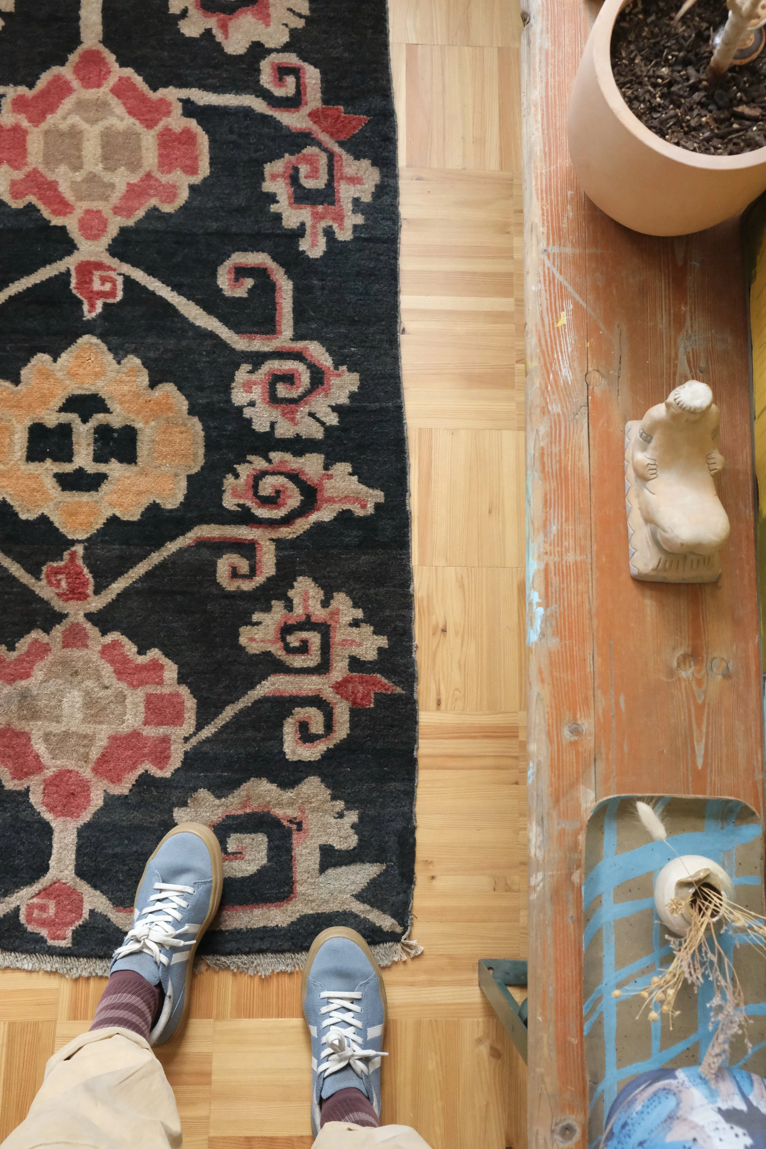 tattoo feeling flowers rug