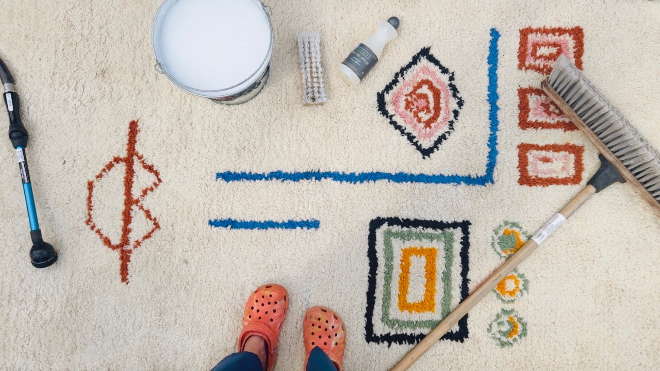 how to wash a Vintage Rug