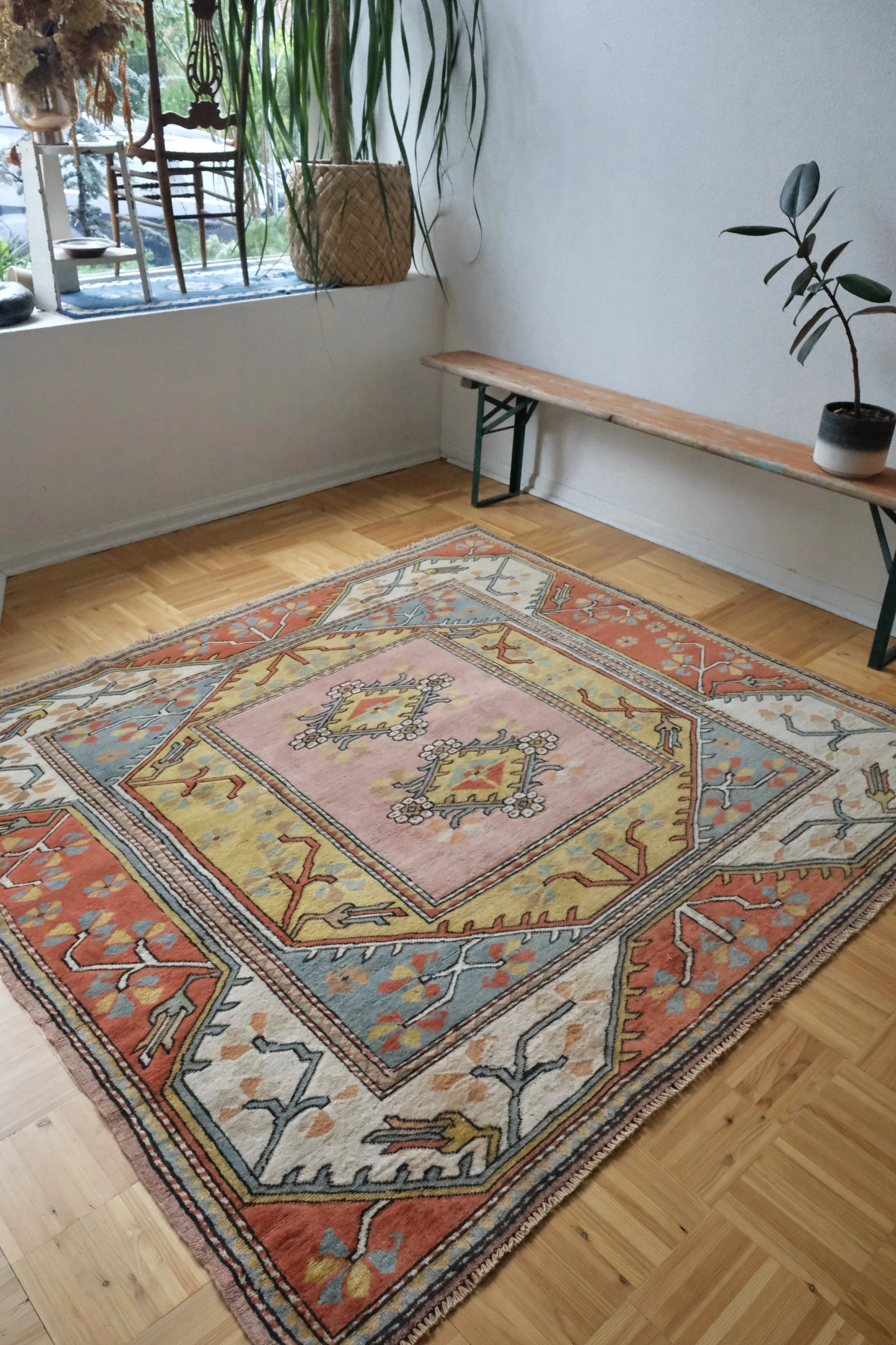 square vintage rugs