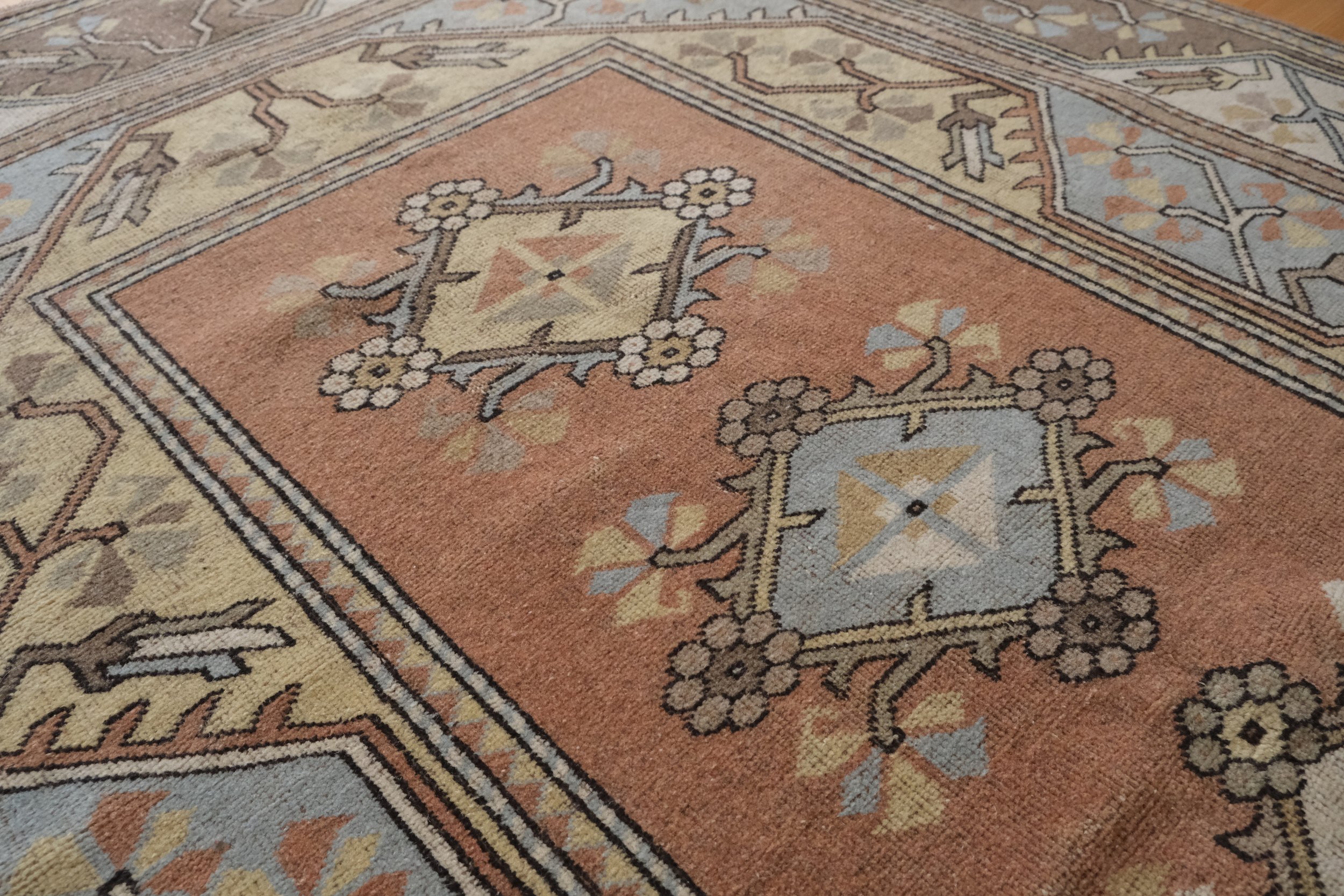 floral and geometric design elements