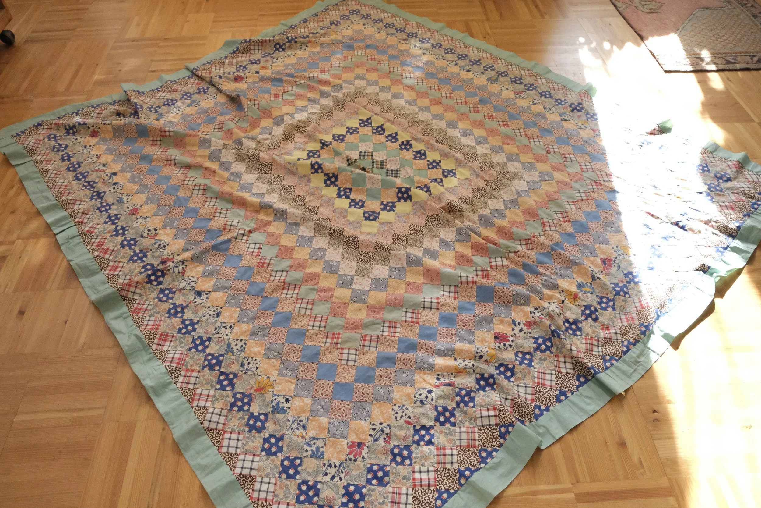 vintage quilt topper