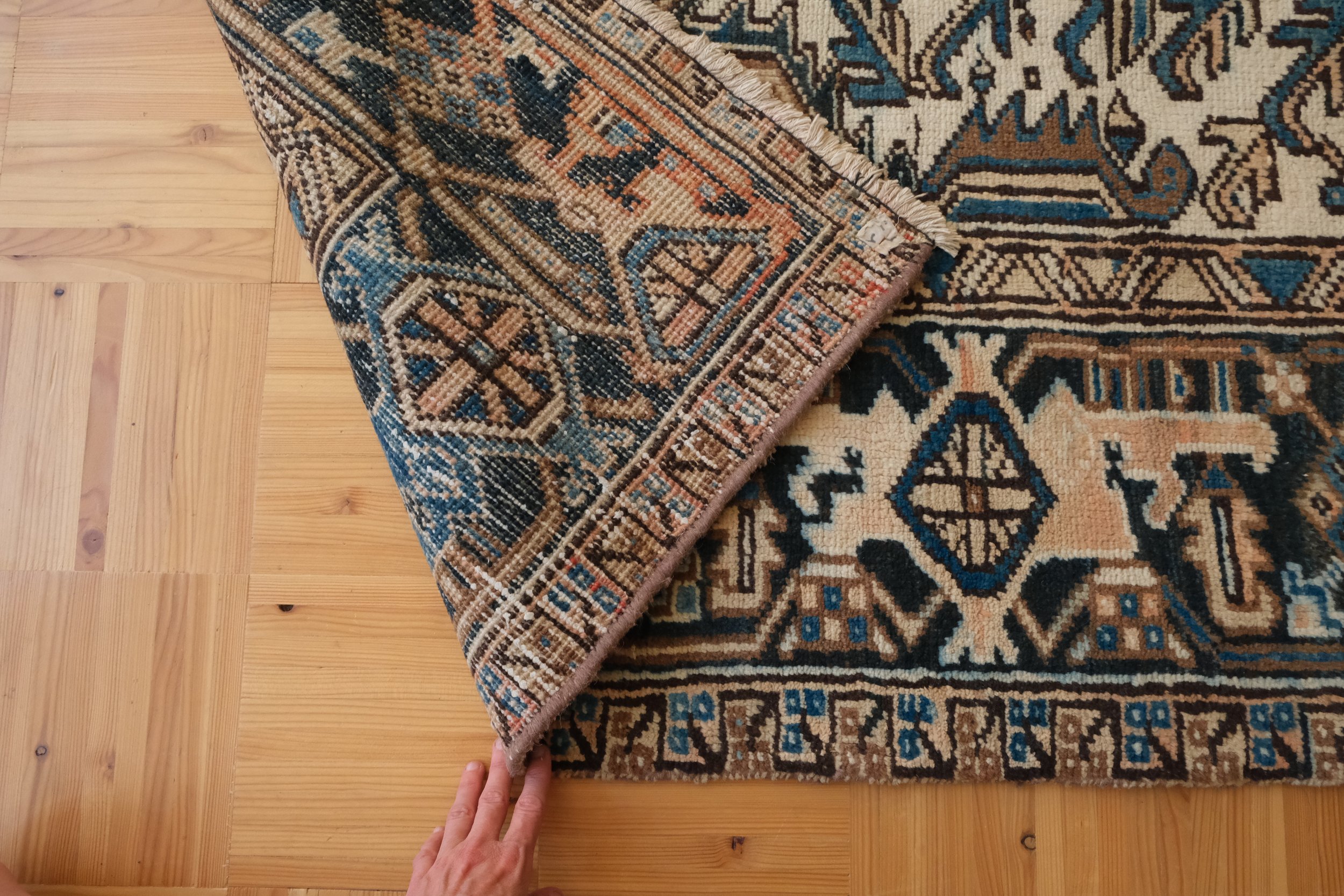 hand knotted wool