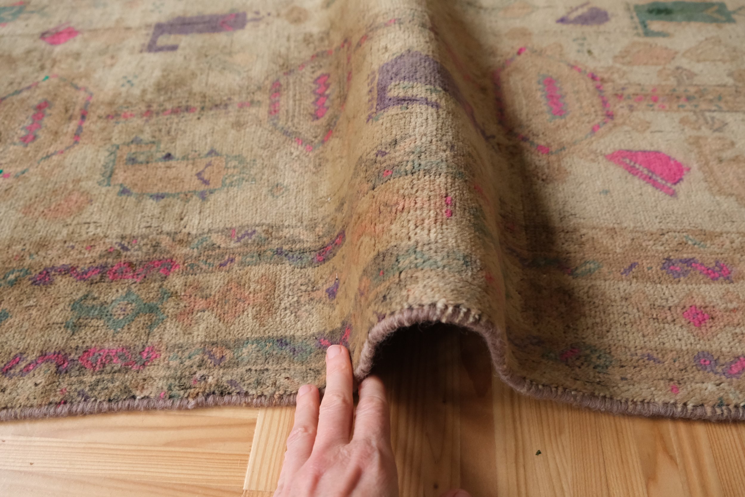 hand knotted wool
