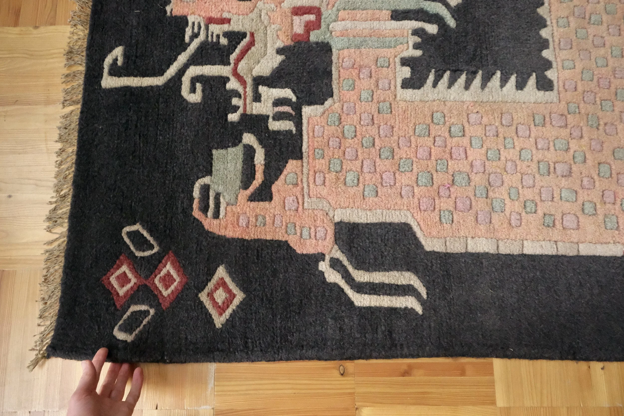 Tibetan dragon rugs