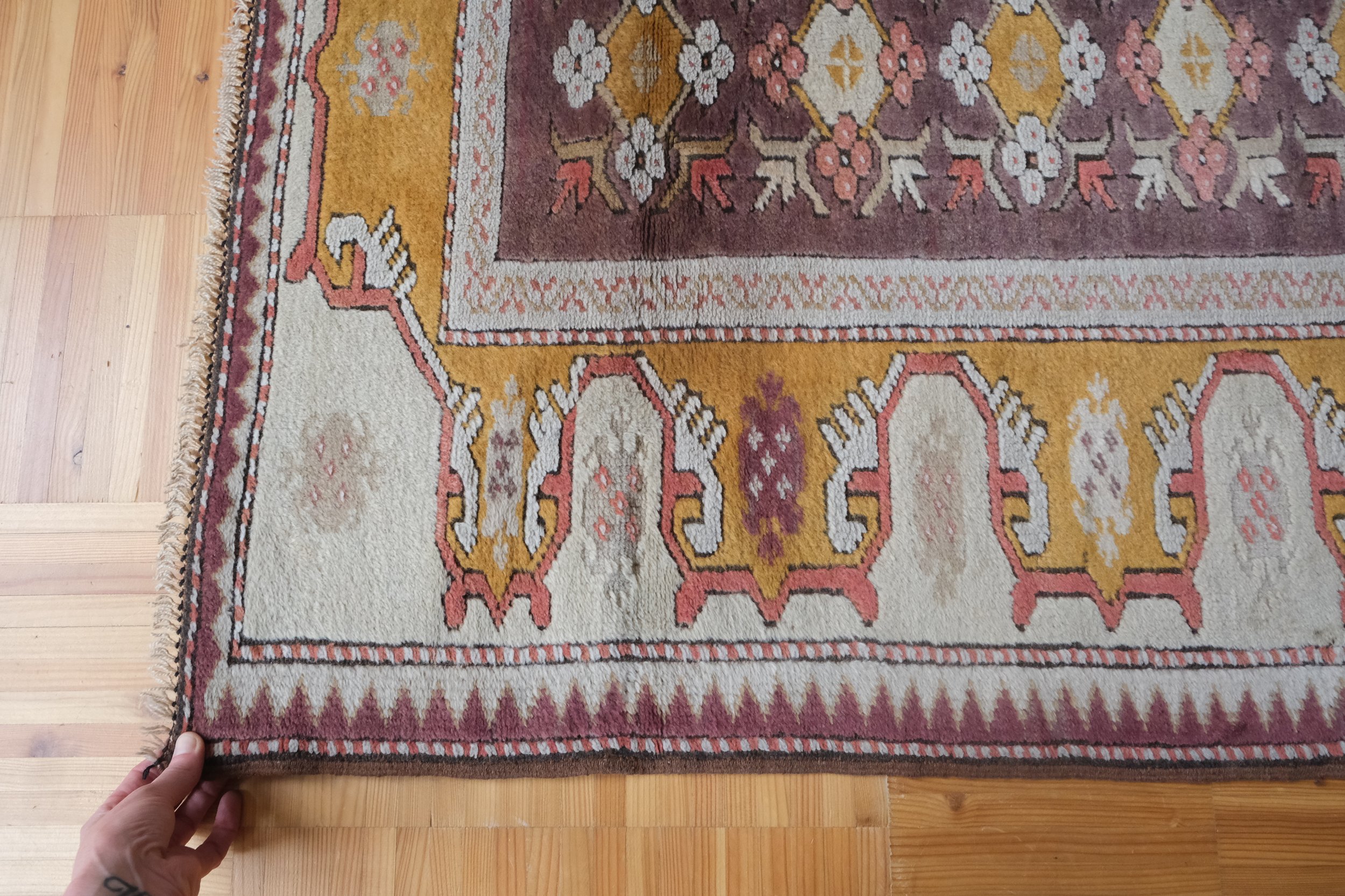 vintage Turkish kazak rug