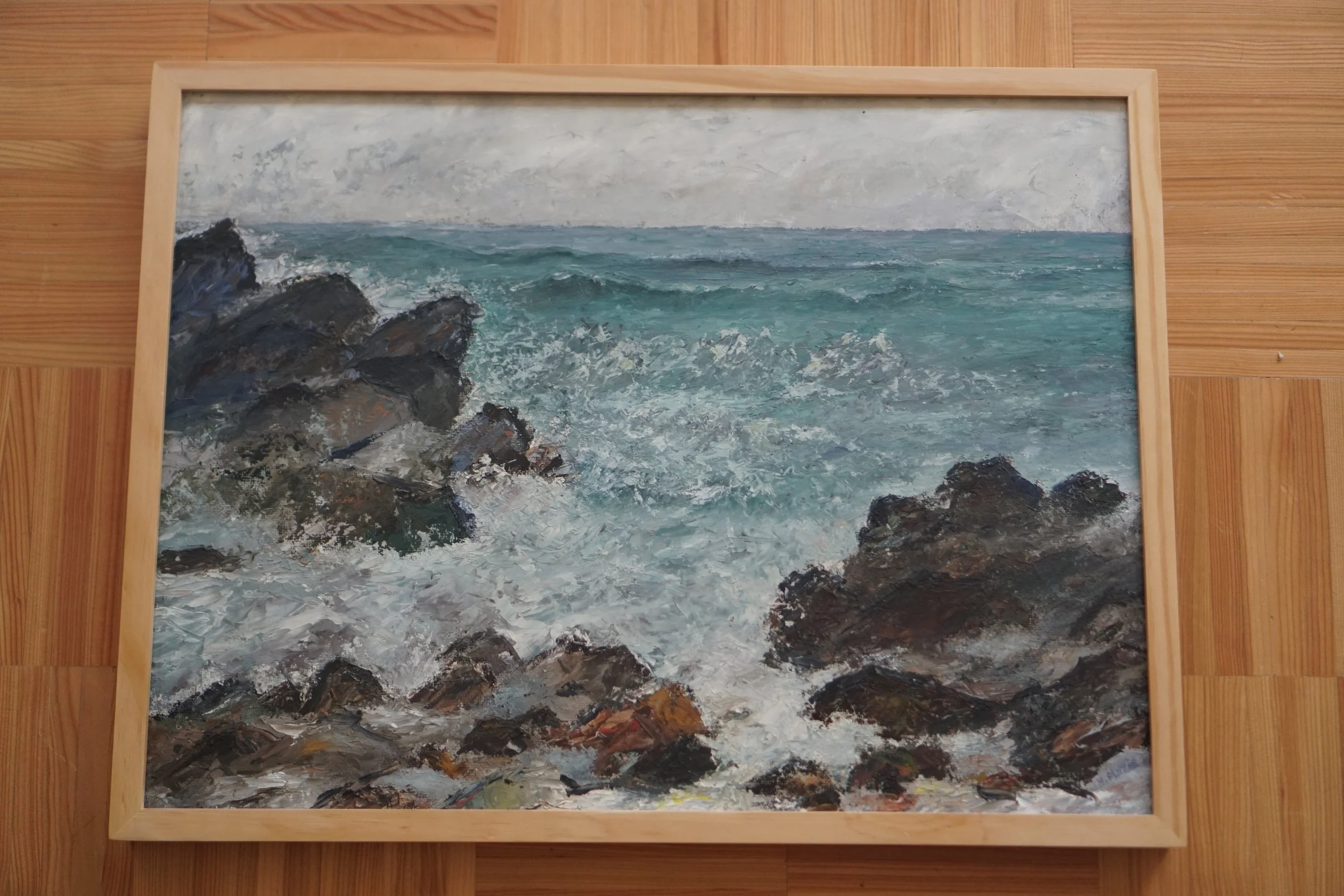 framed seascape