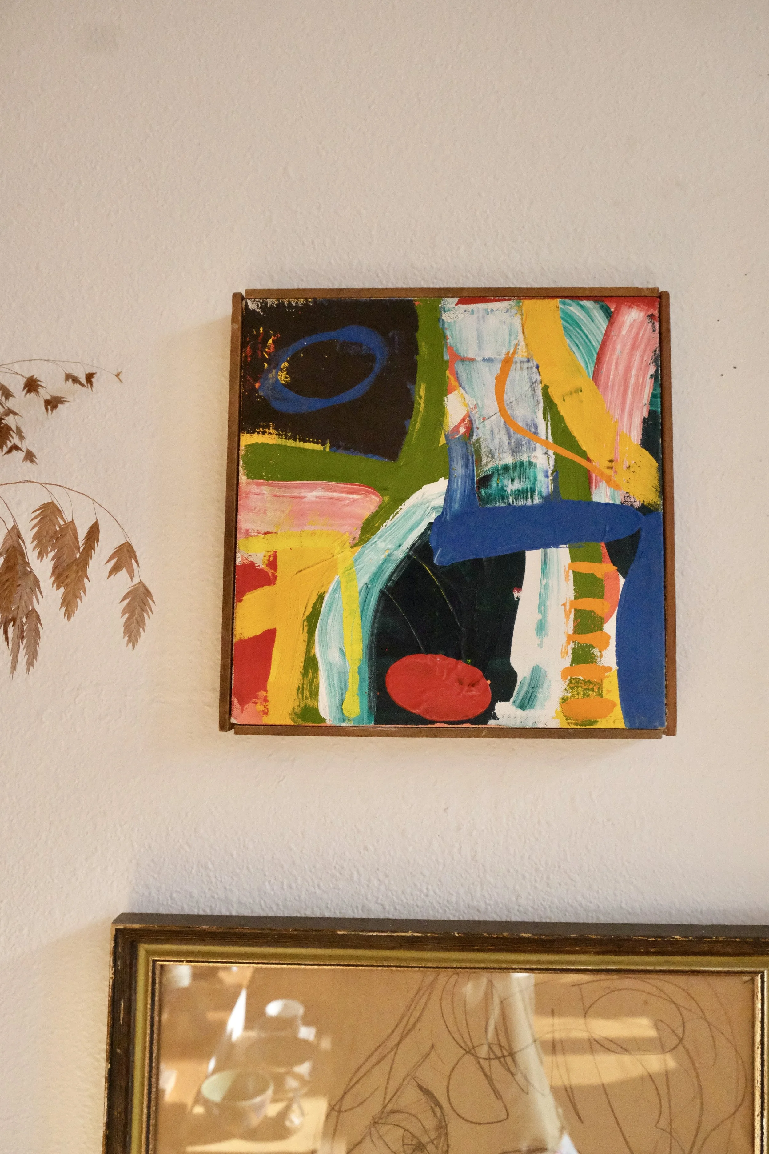 midcentury abstract color study painting 01