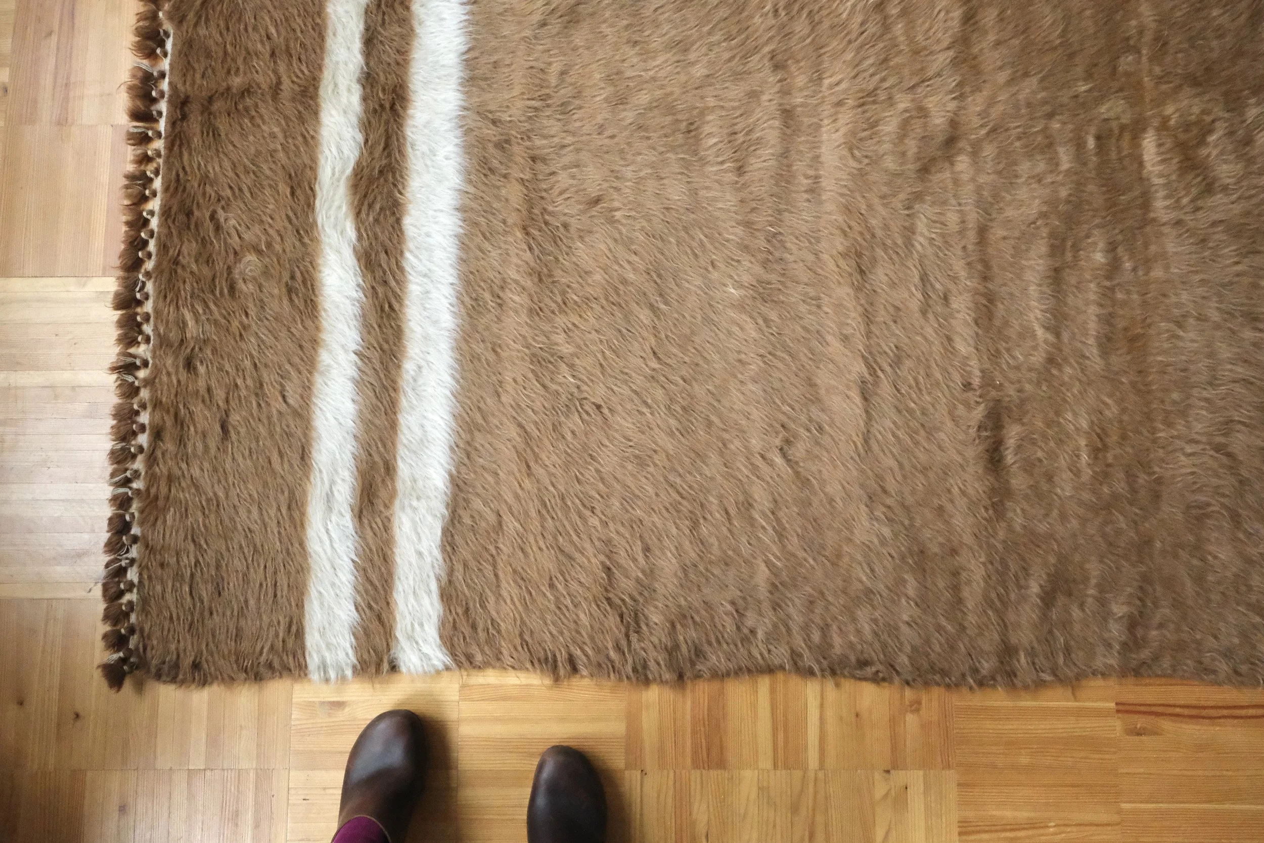 vintage Turkish Tulu rug, 6'6"x4'6"