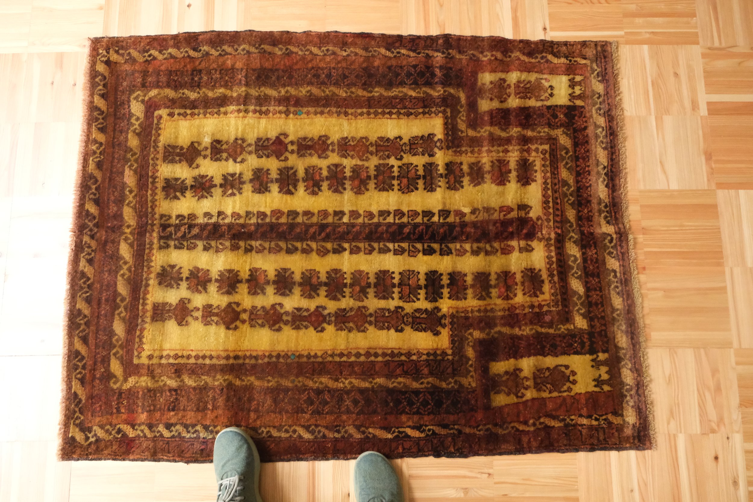 vintage Afghan Balouch rug