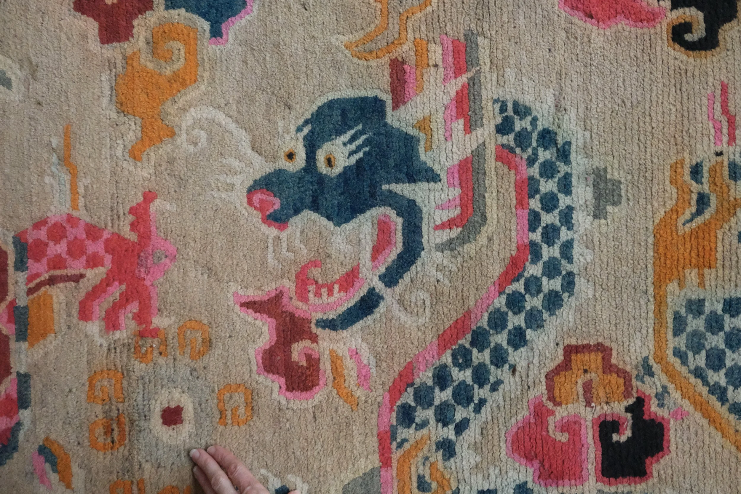 vintage rugs from Tibet