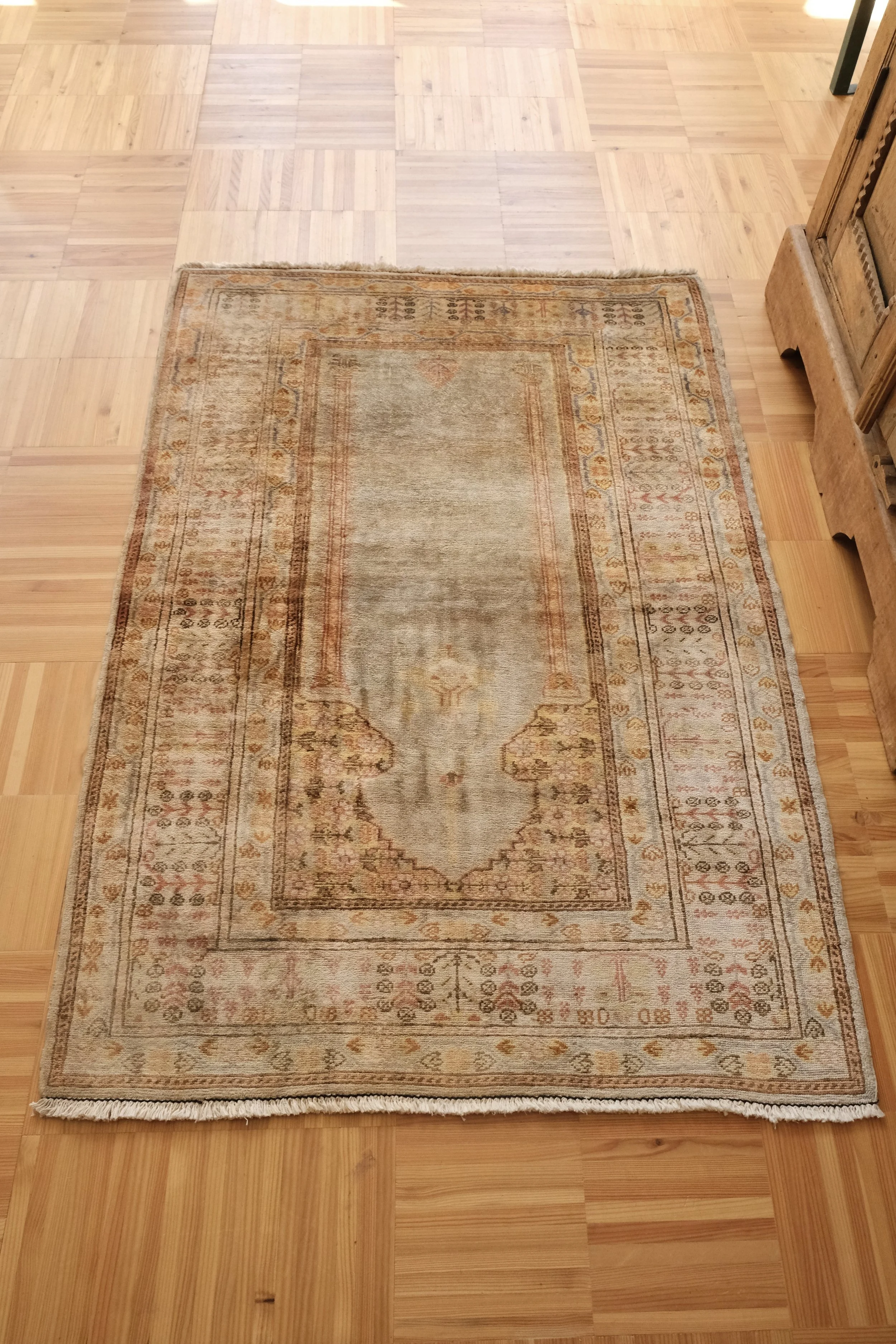 vintage rugs as doormats