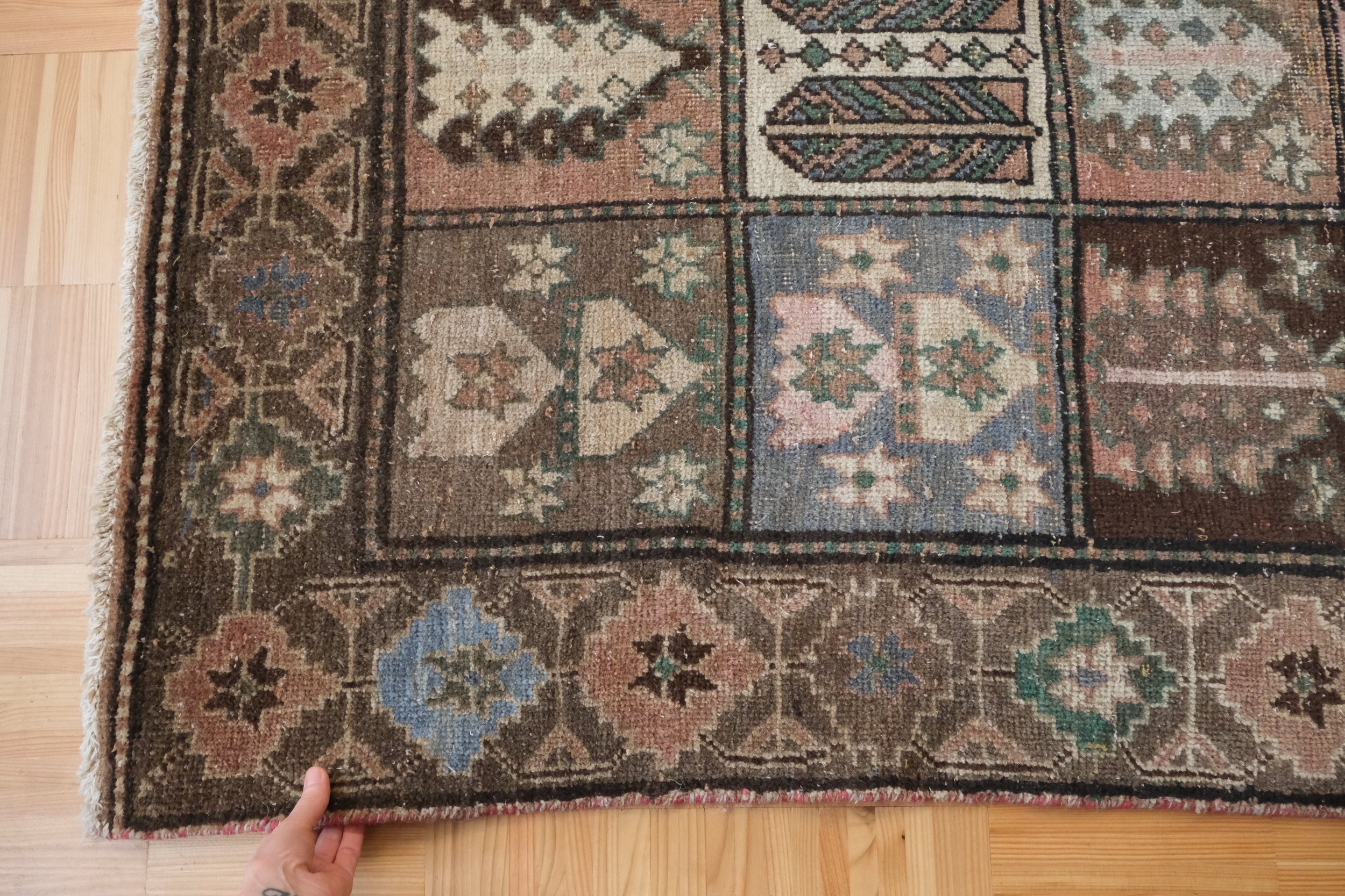 hand knotted wool