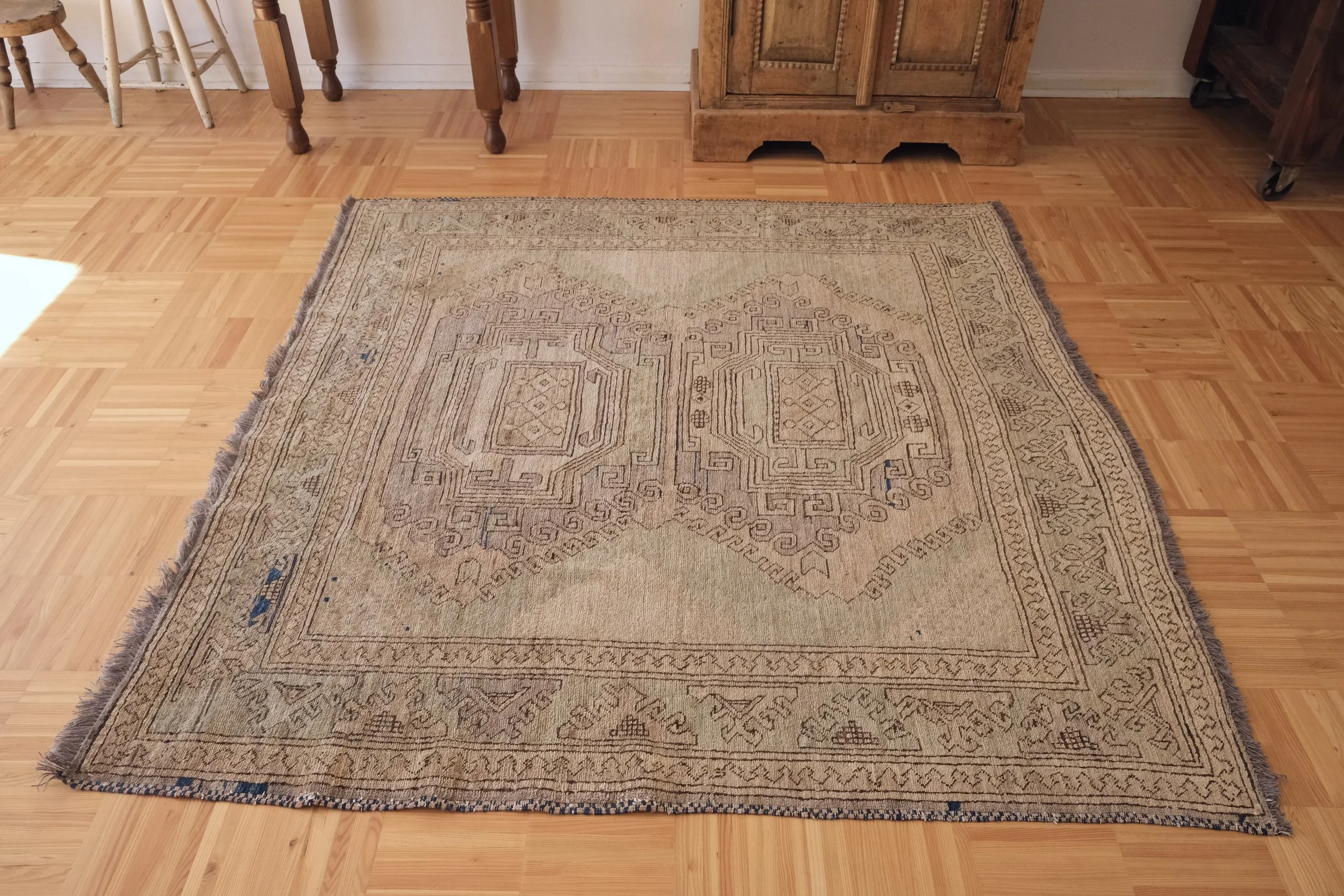 vintage square rugs