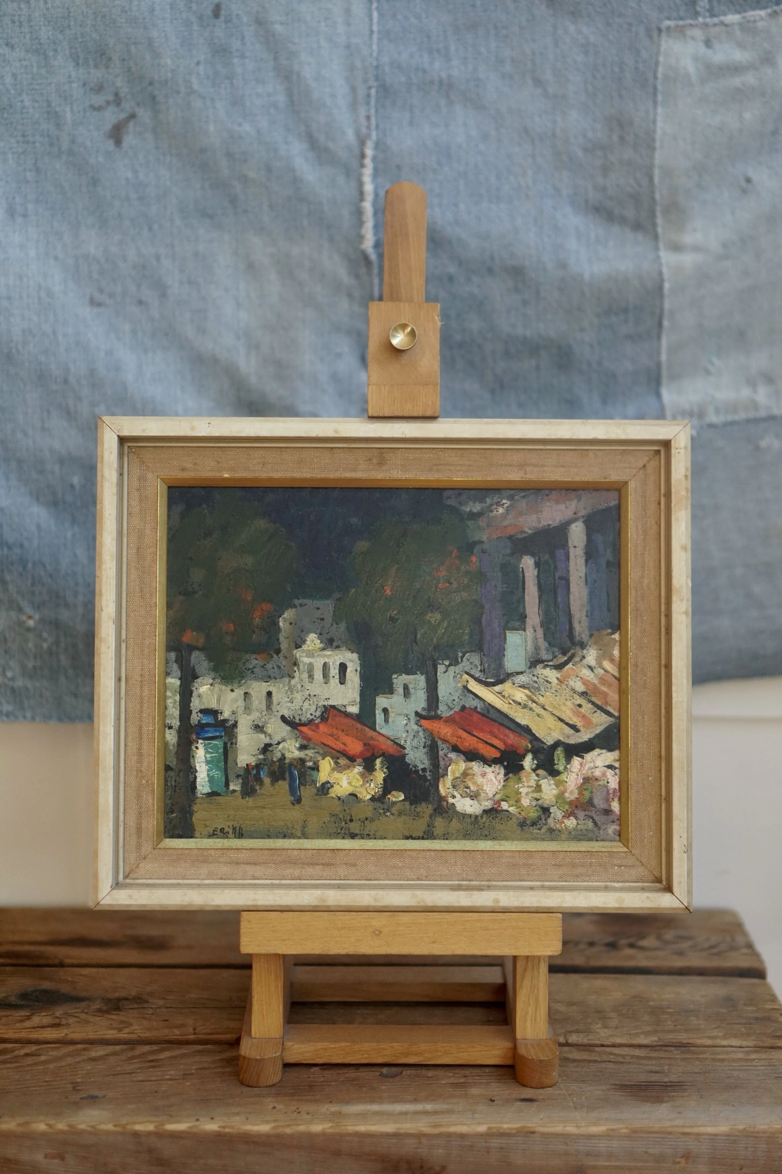 expressionist Parisian streetscape