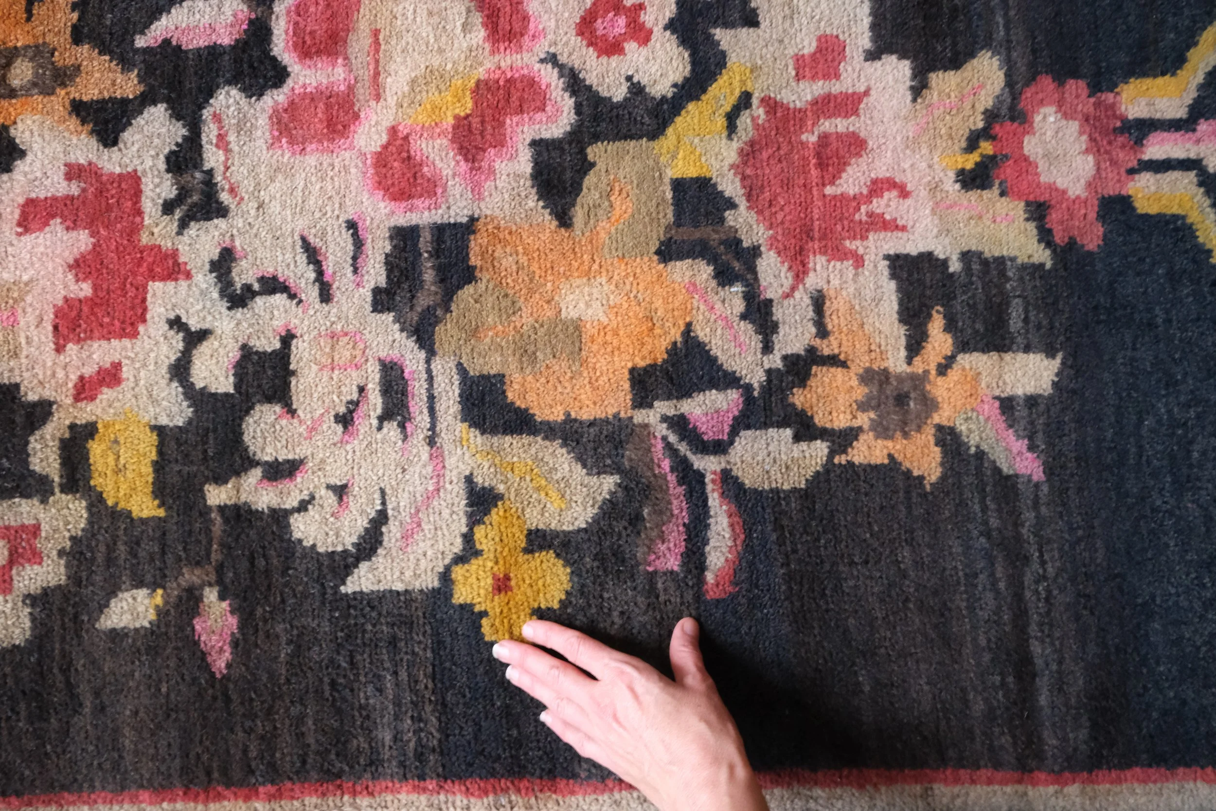 vintage Tibetan rugs from Experimental Vintage in Portland OR