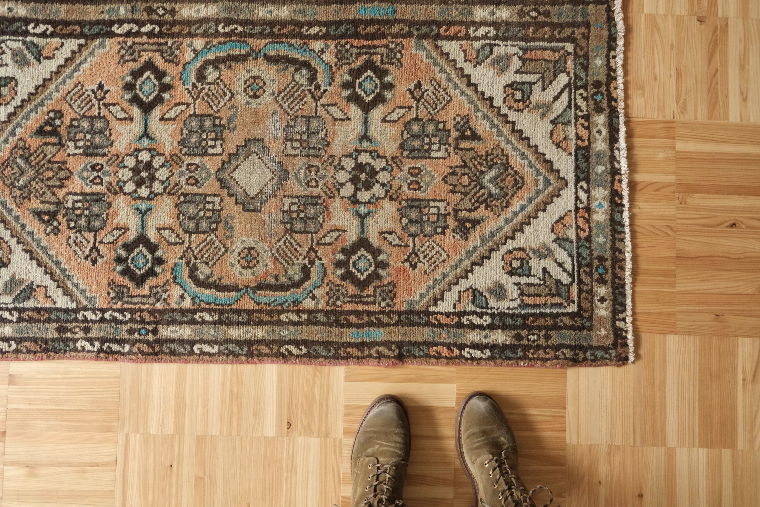 vintage Persian Sarouk rug