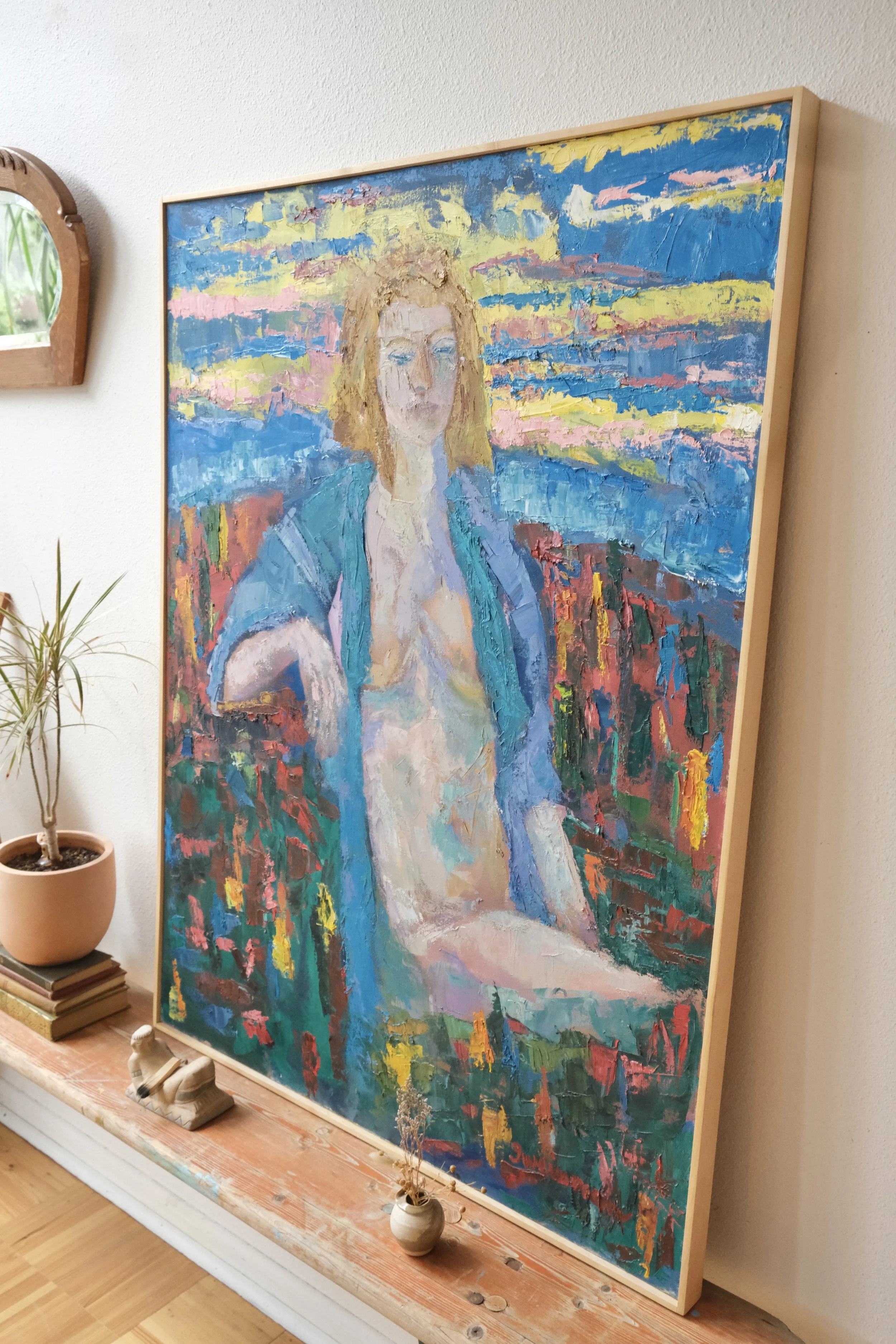 in the garden early morning