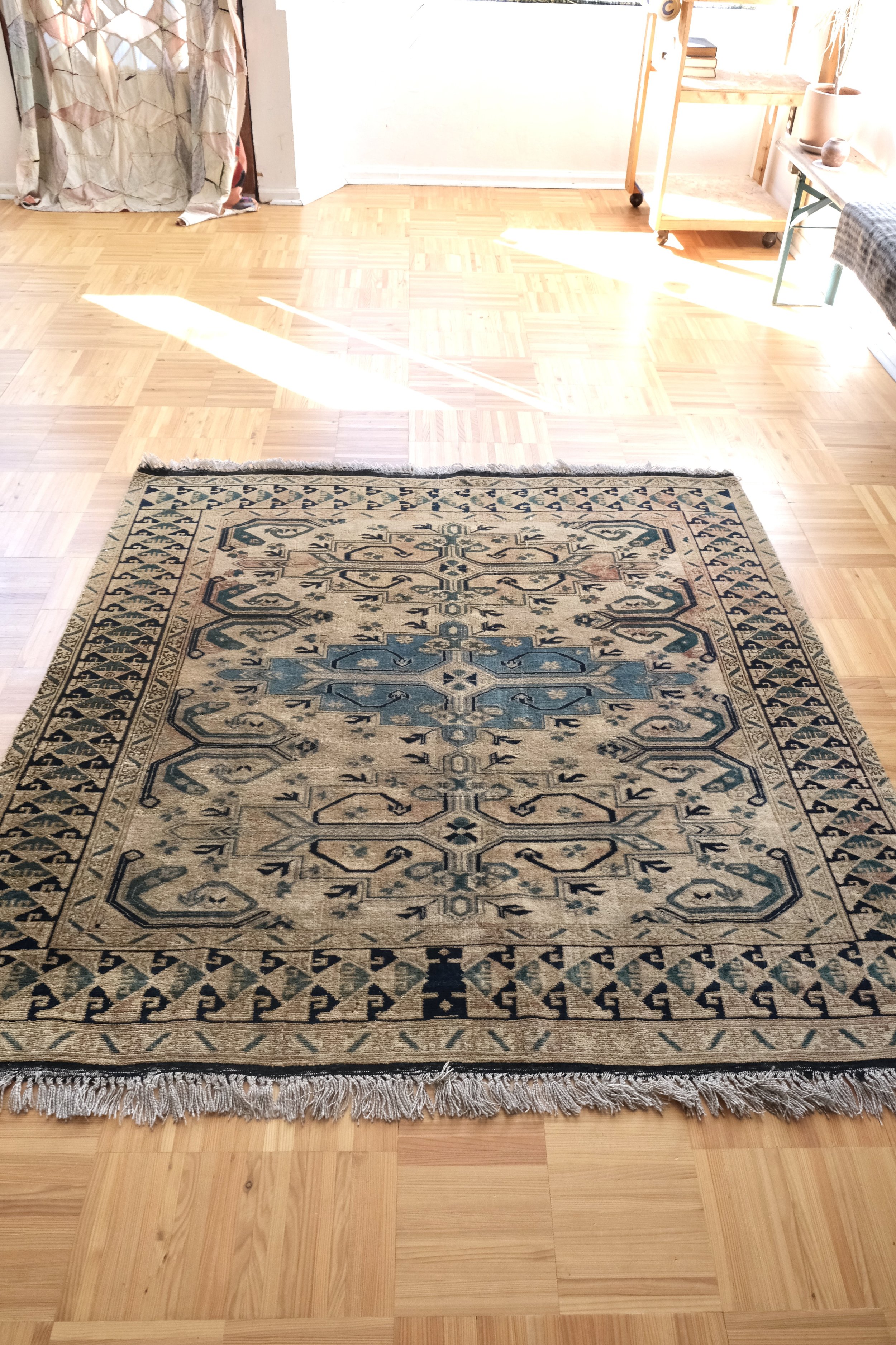 vintage square rugs