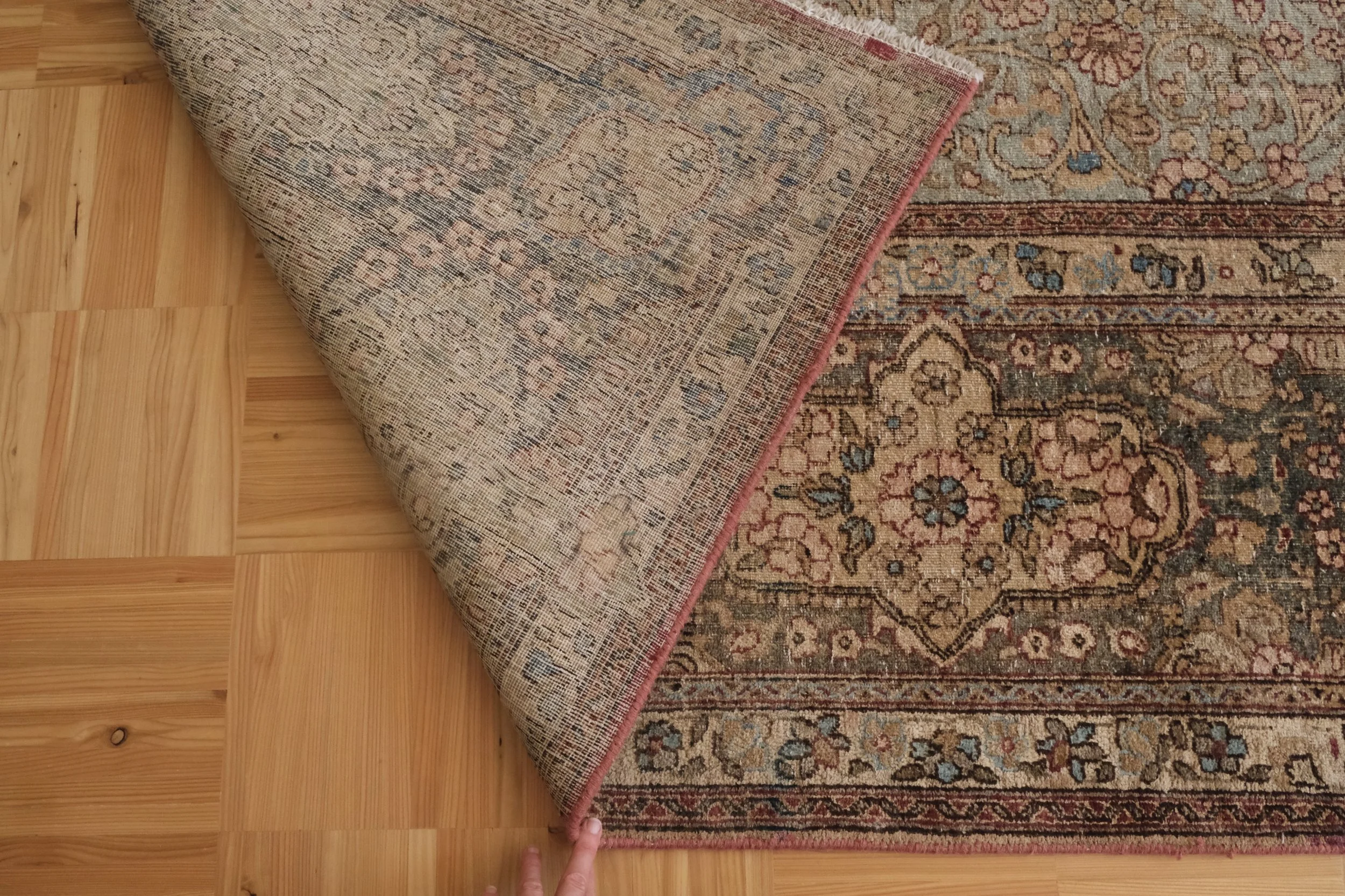 hand knotted wool