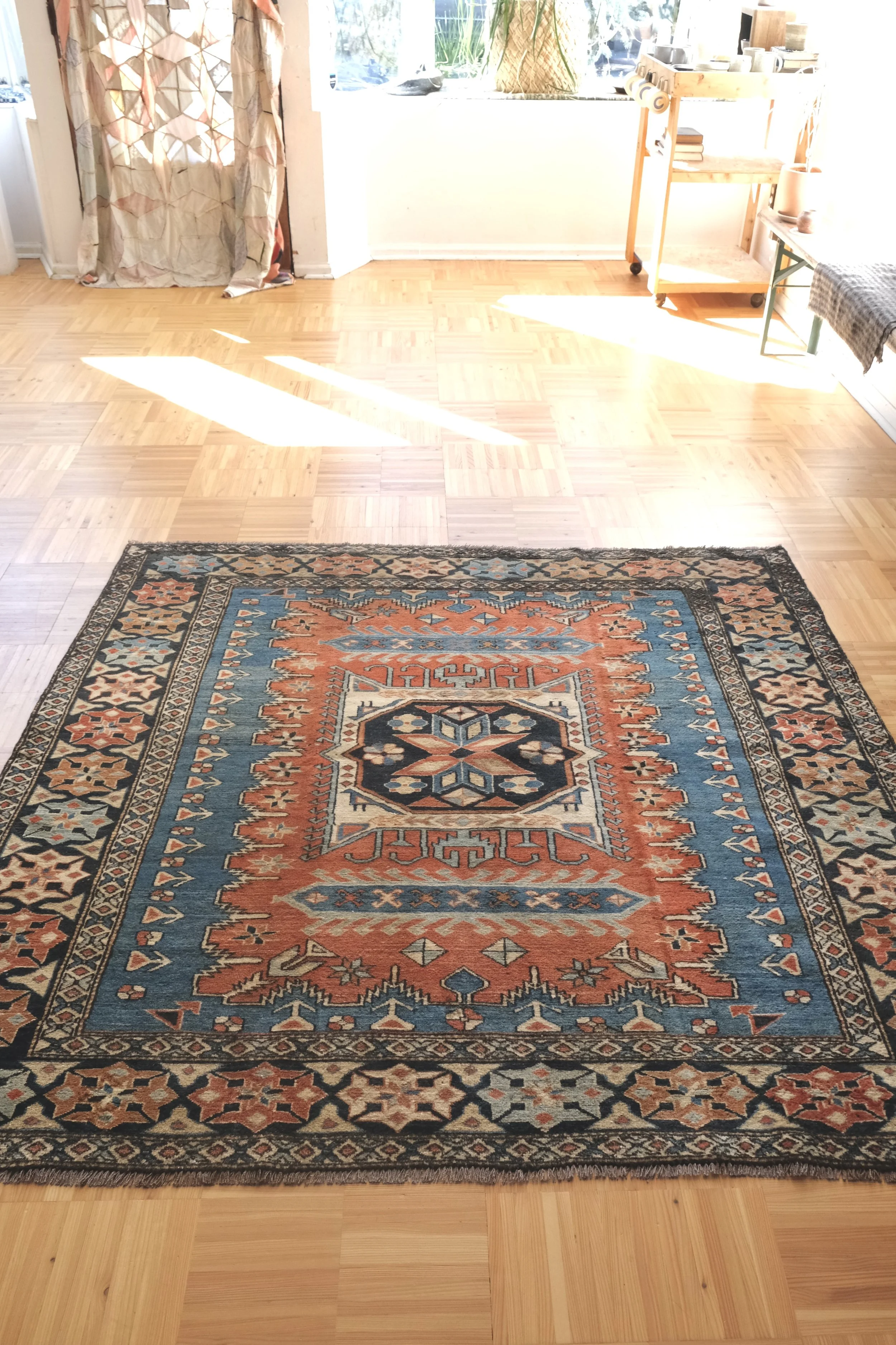 vintage square rugs