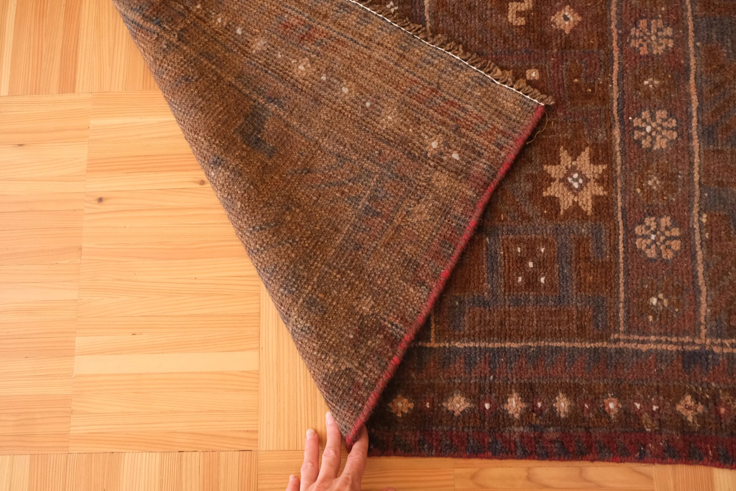 hand knotted wool
