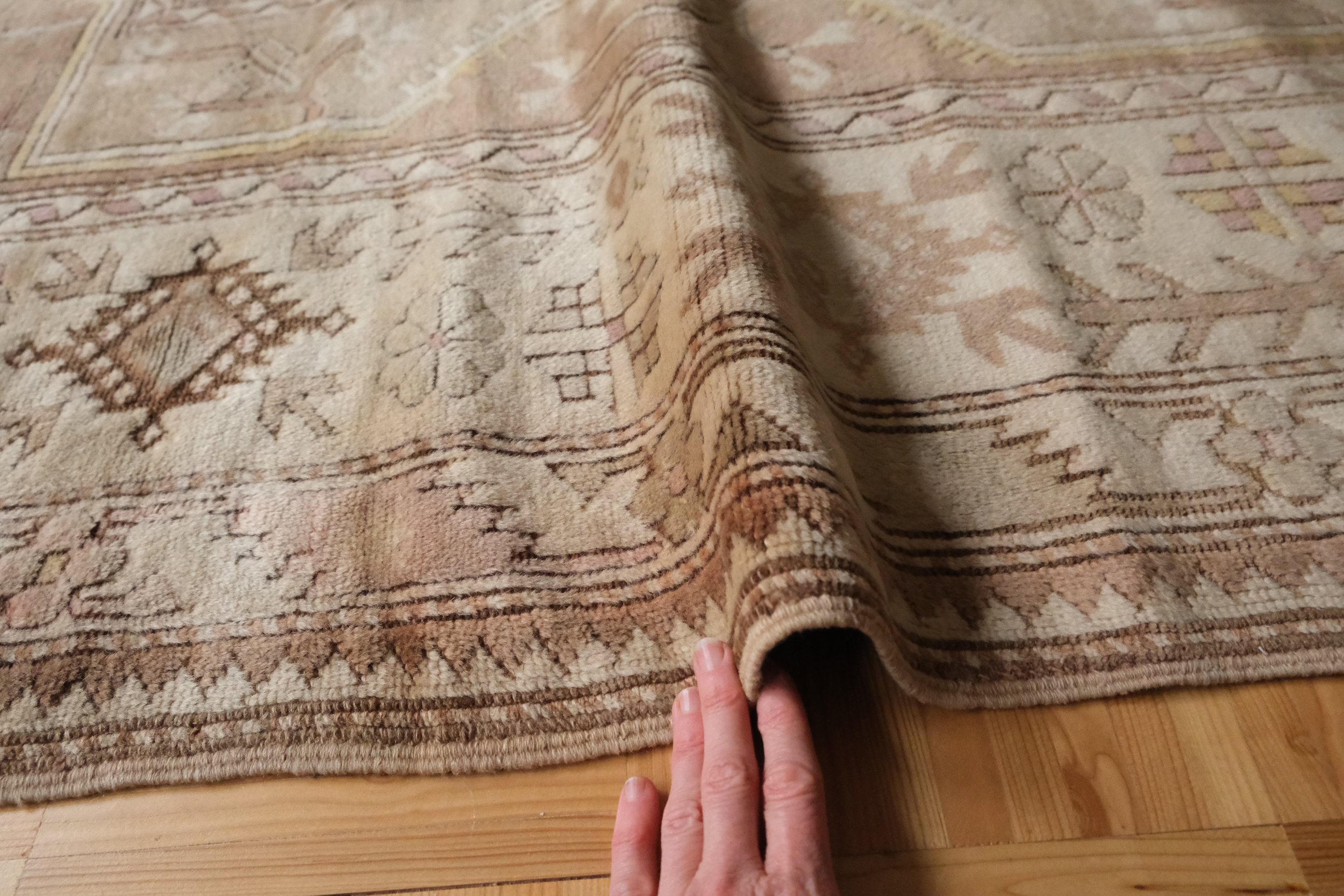 neutral bedroom or living room rug