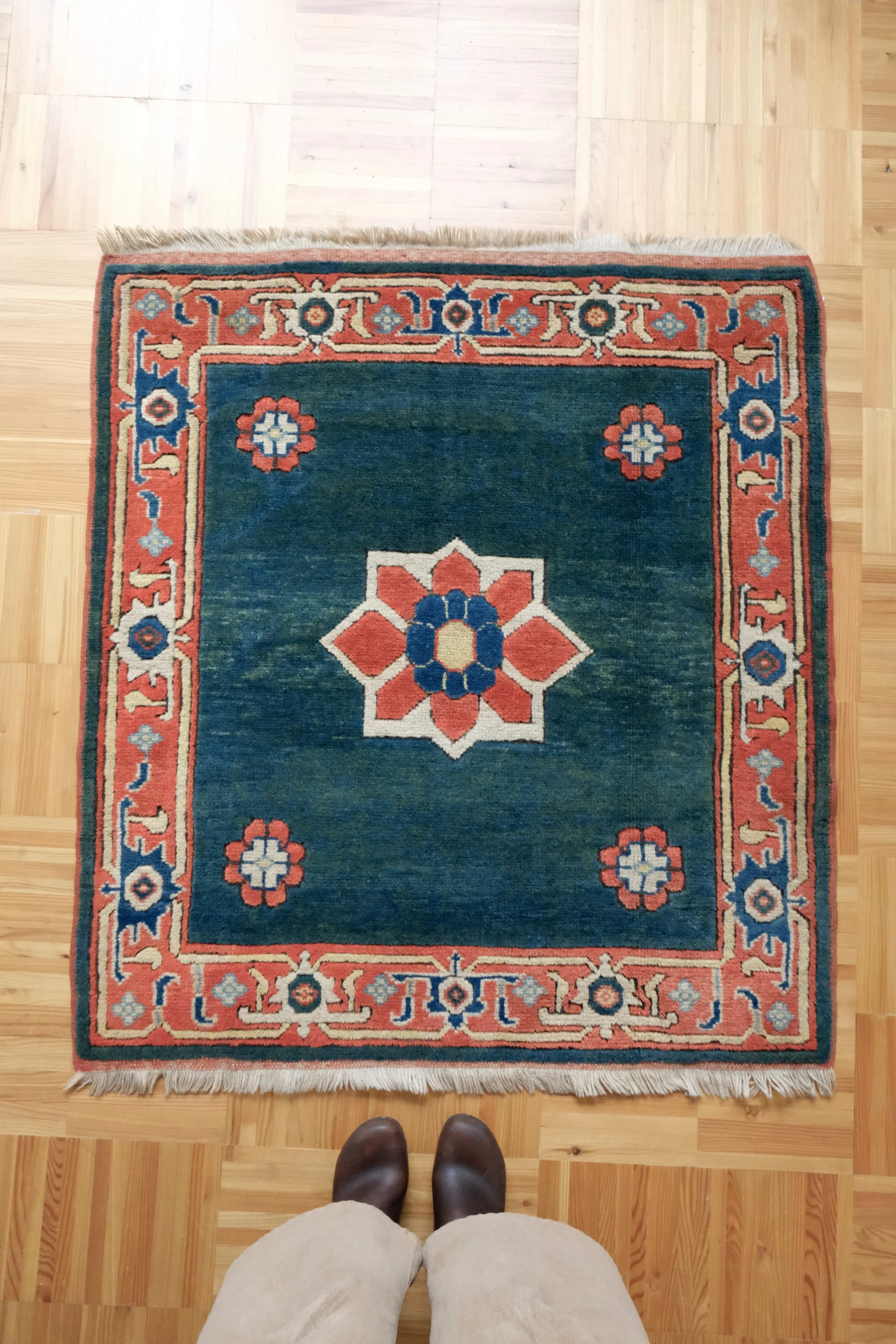 vintage square rugs