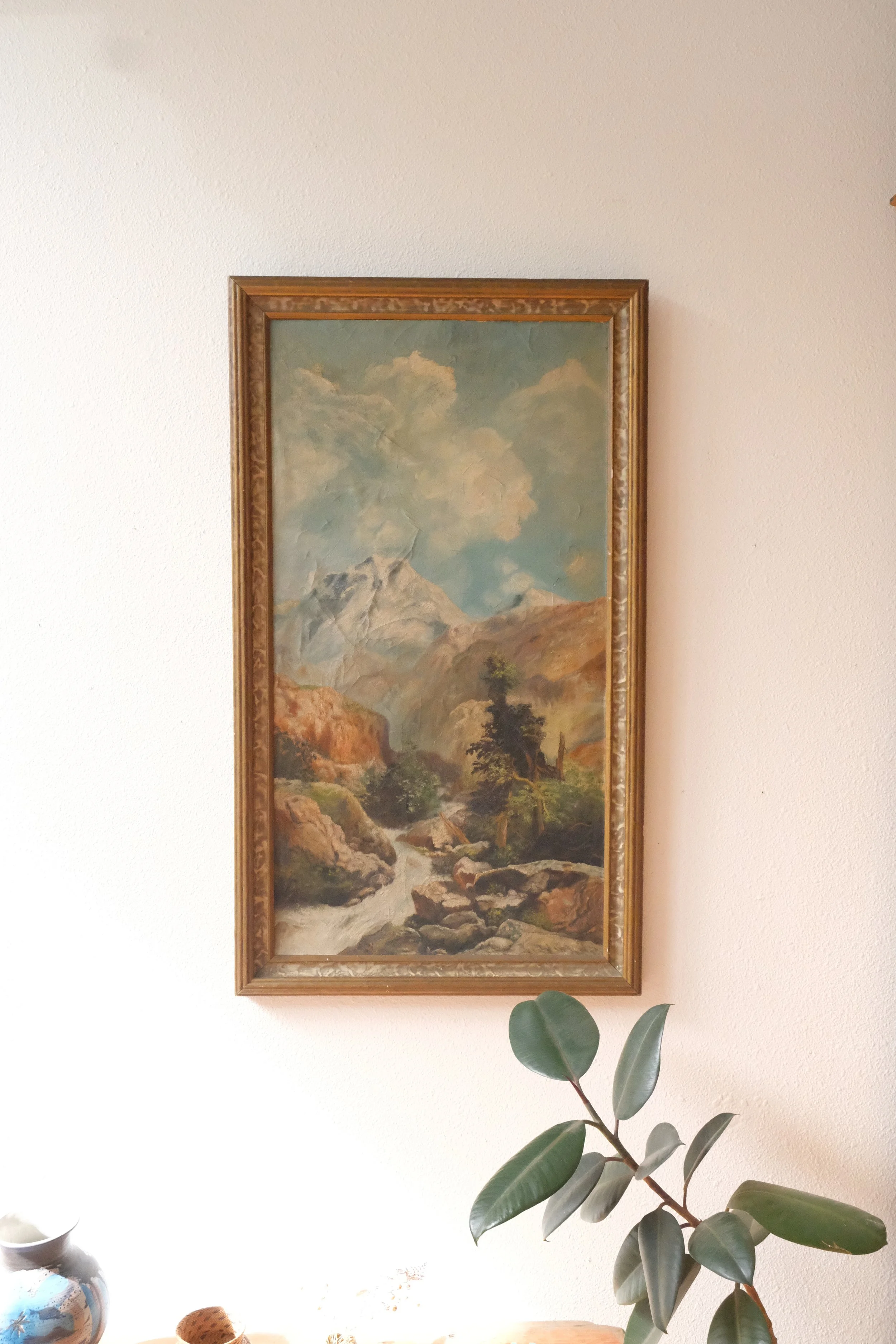 antique landscape painting