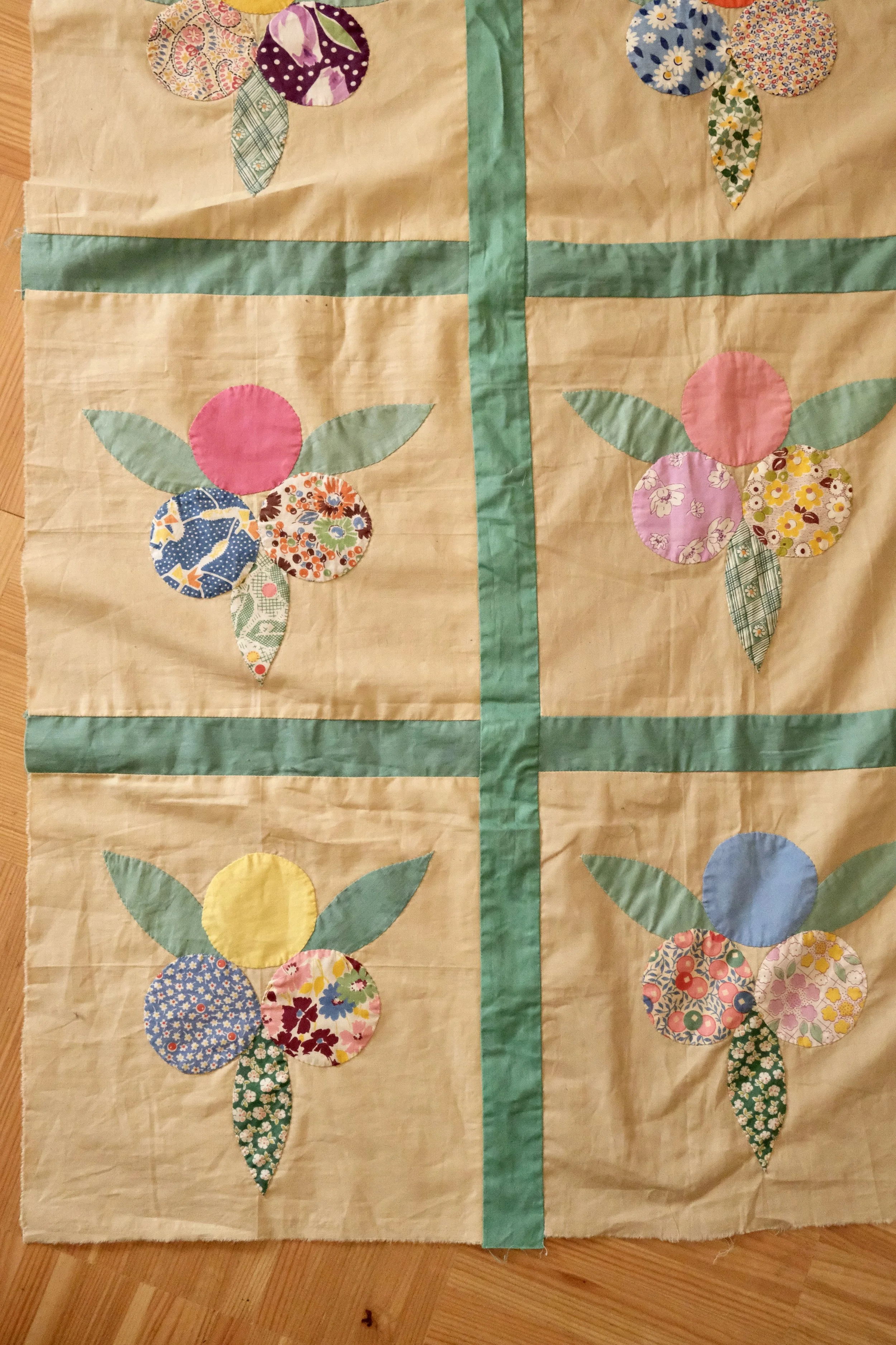 vintage quilt topper