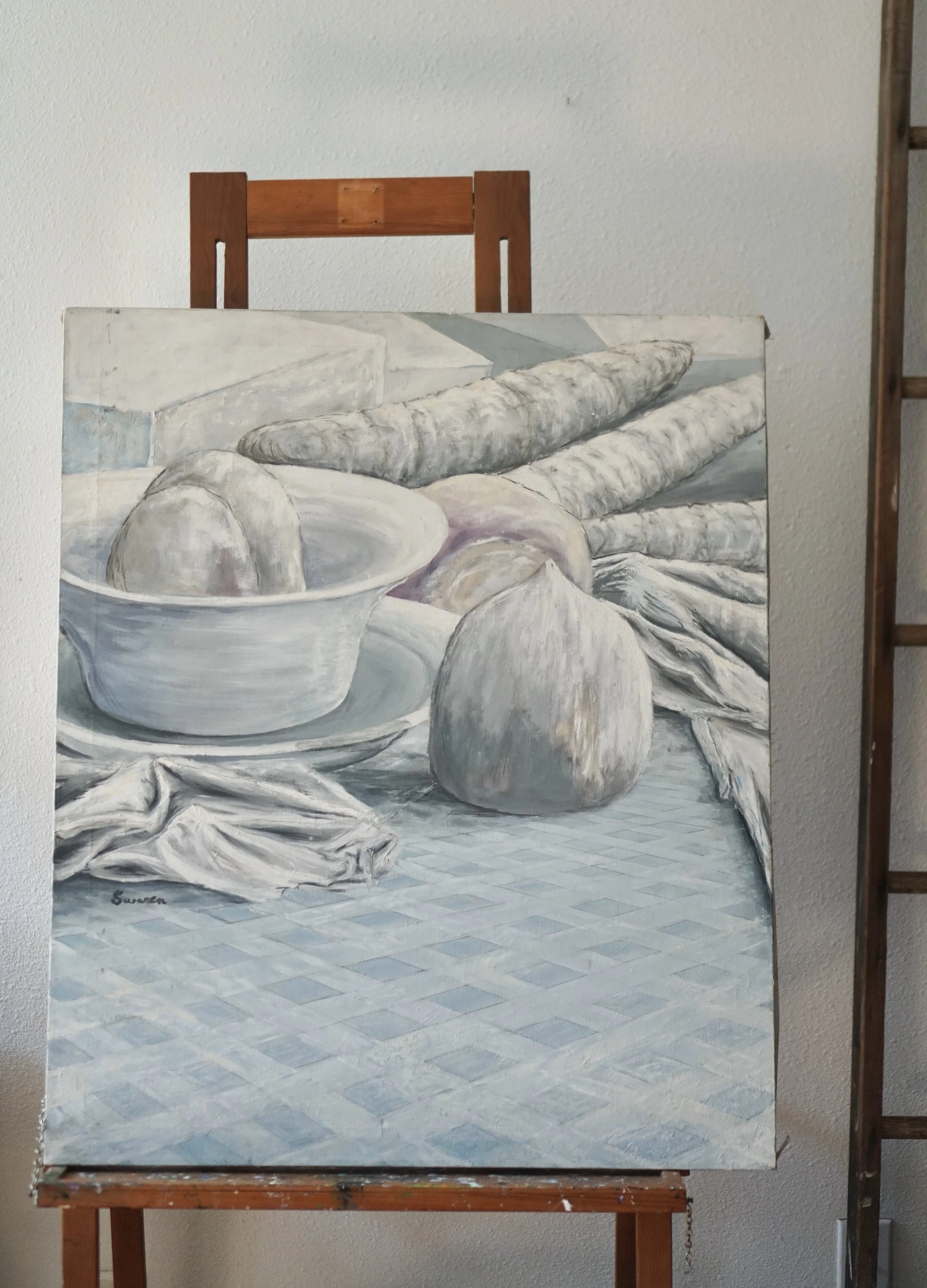 whitewashed art