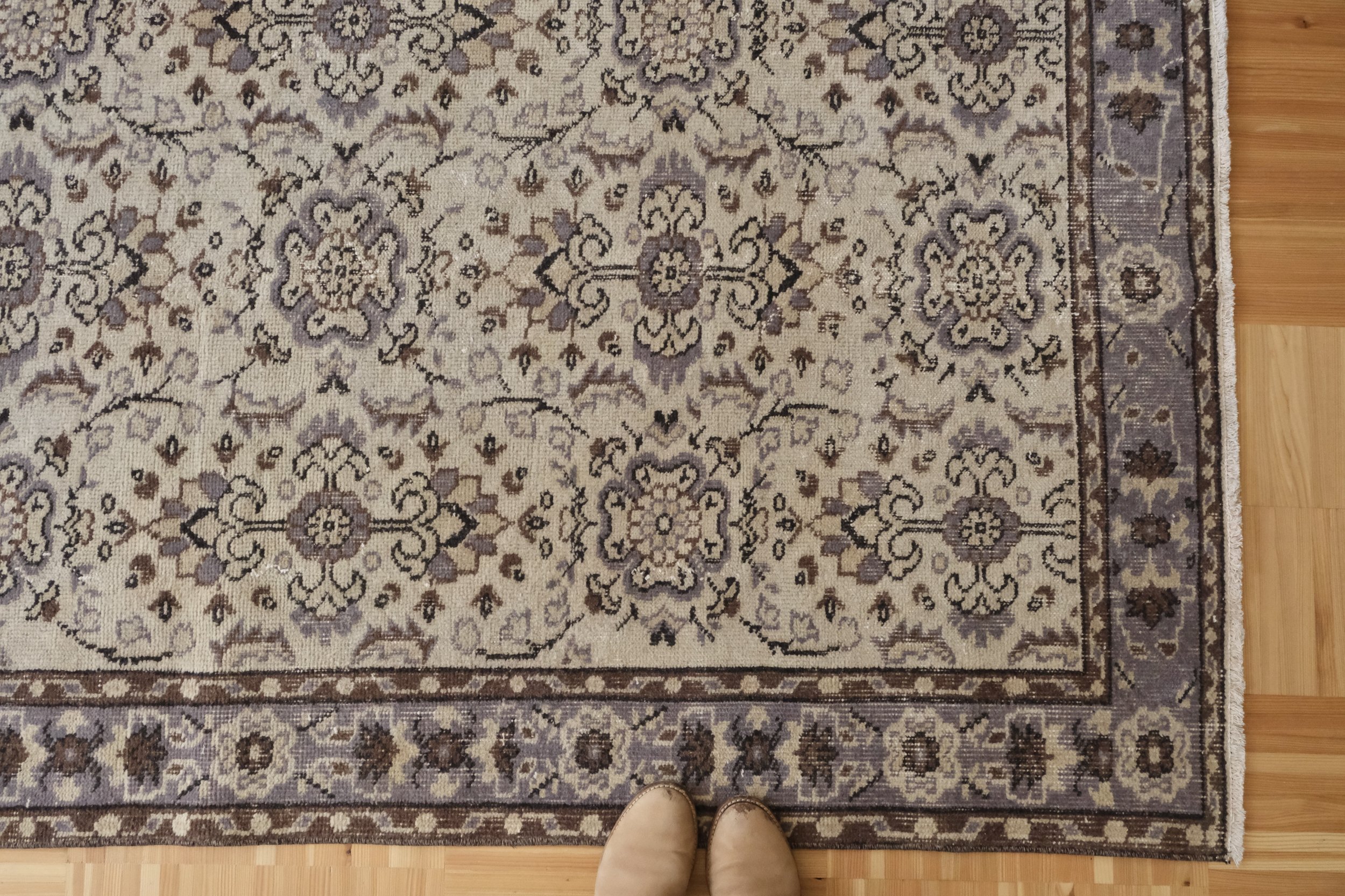 vintage Turkish rug, 6'11"x3'9"