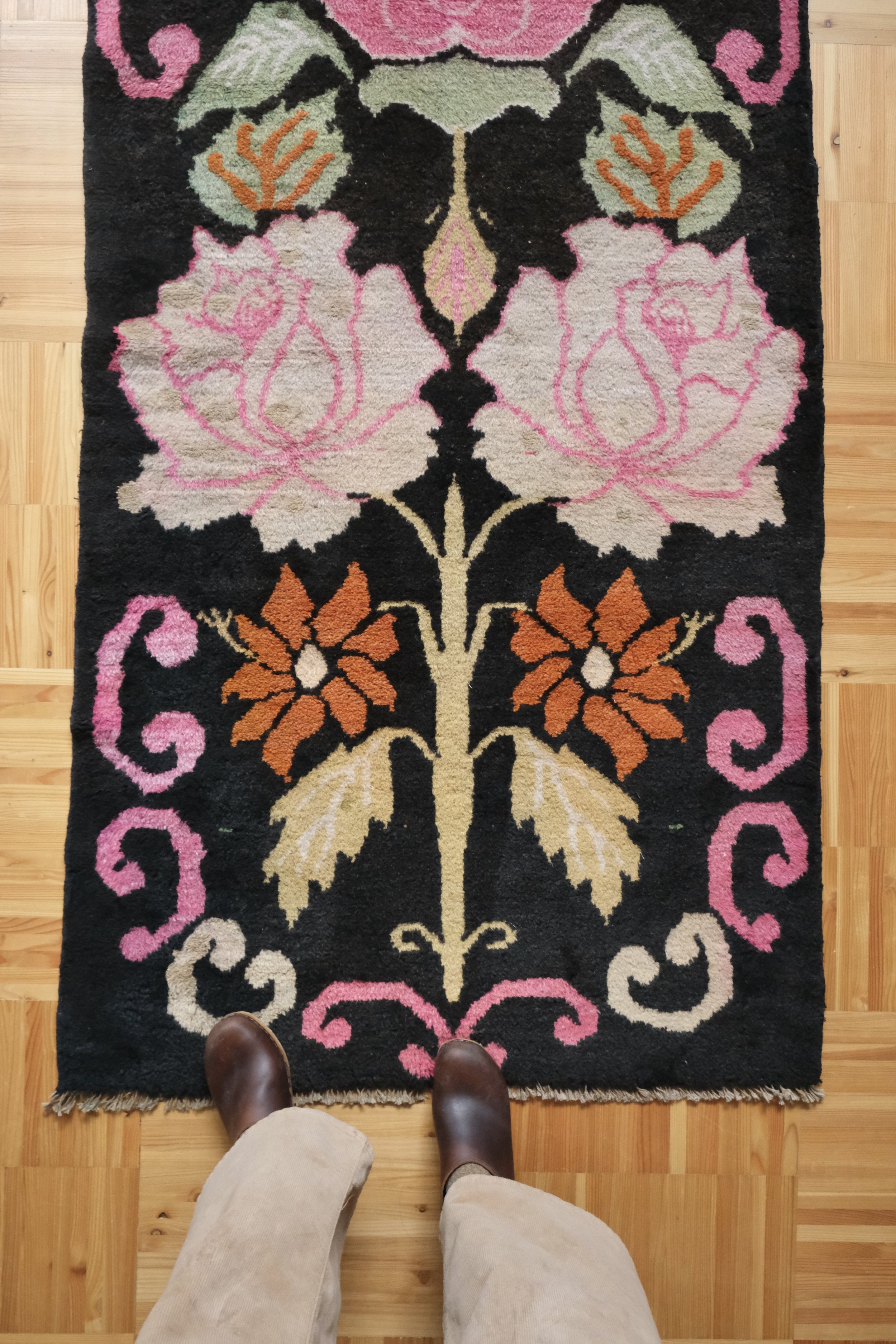 vintage Tibetan rug