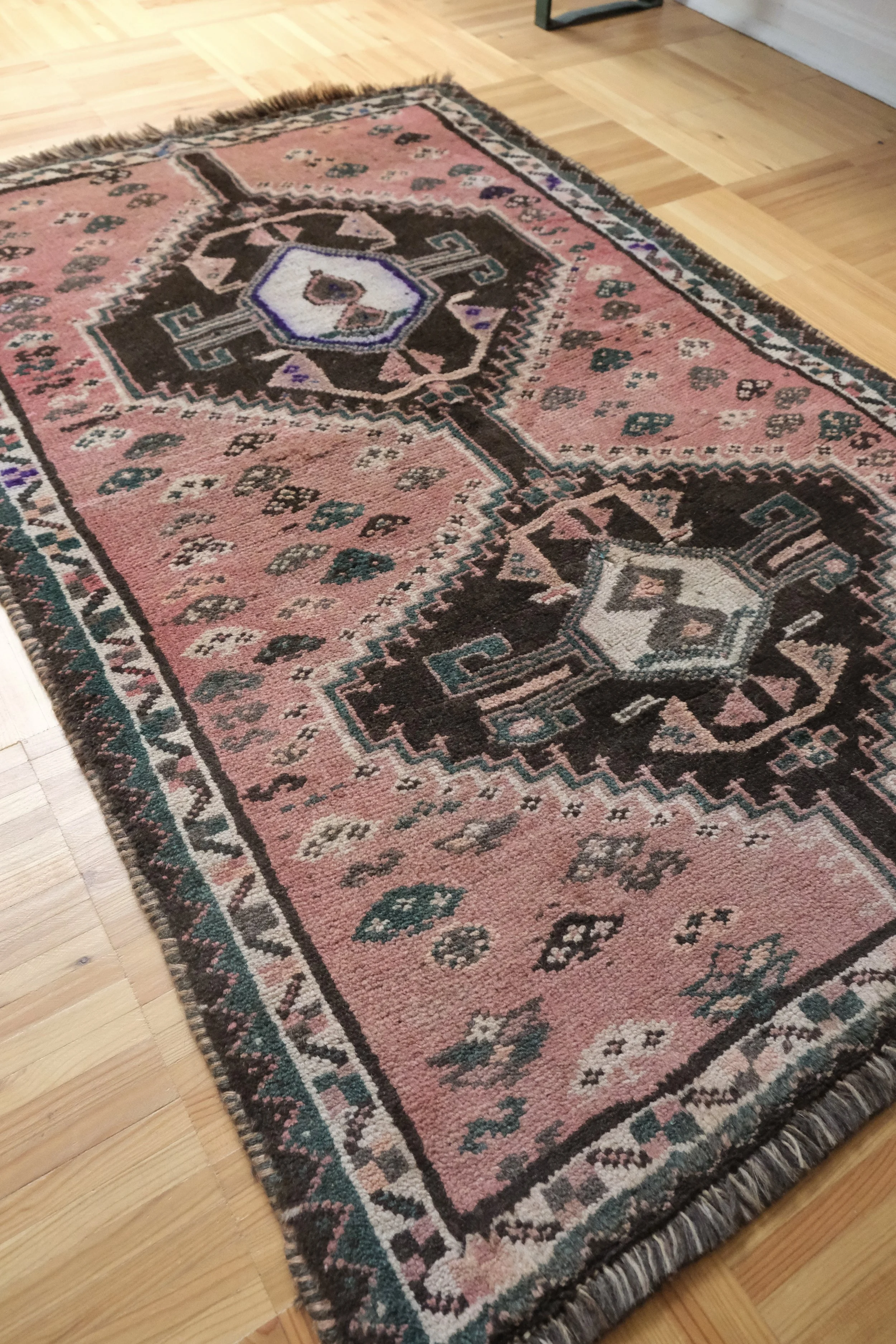 vintage rugs as doormats