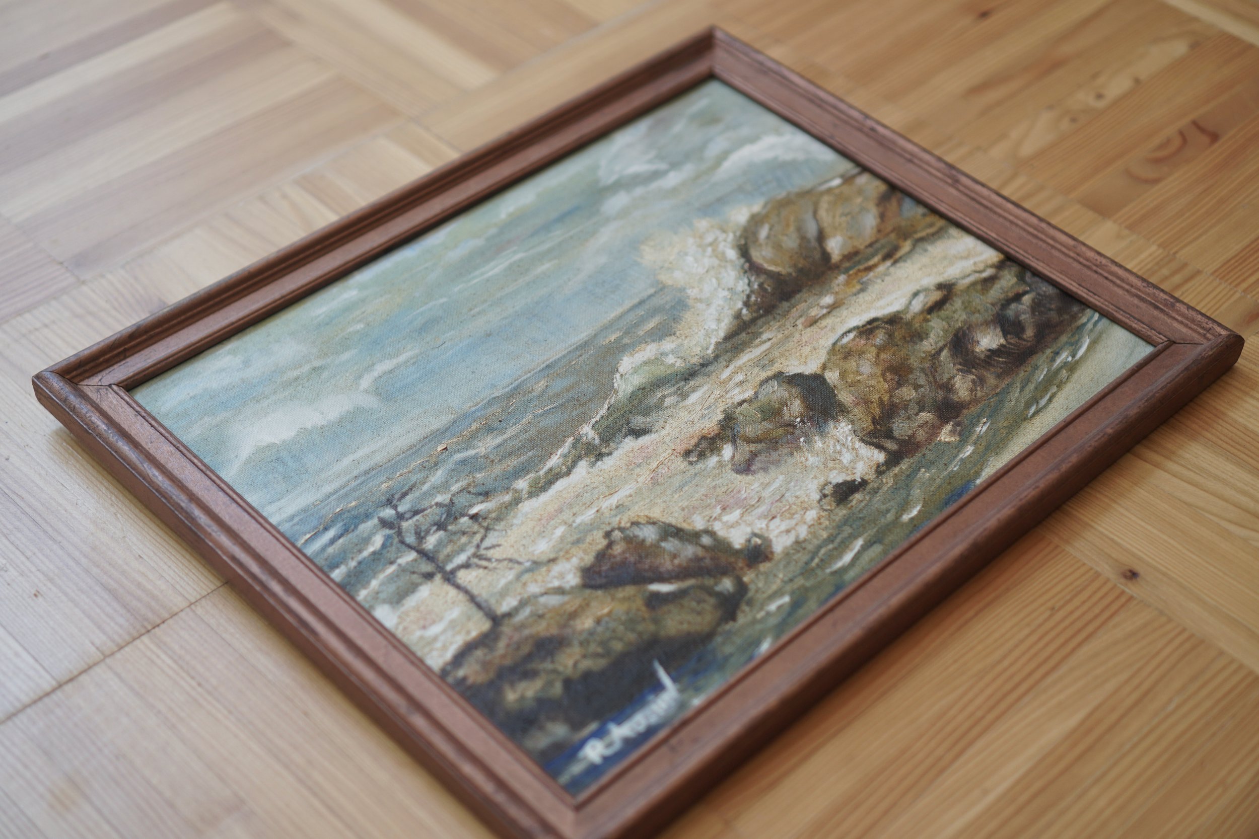 framed vintage art