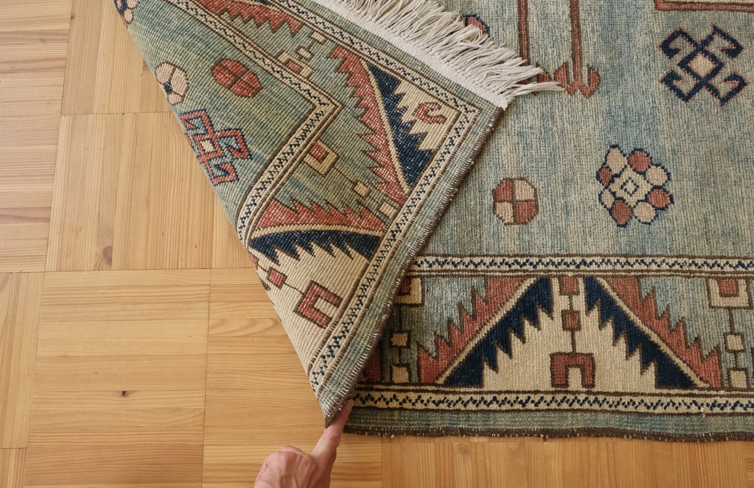 blue vintage rugs