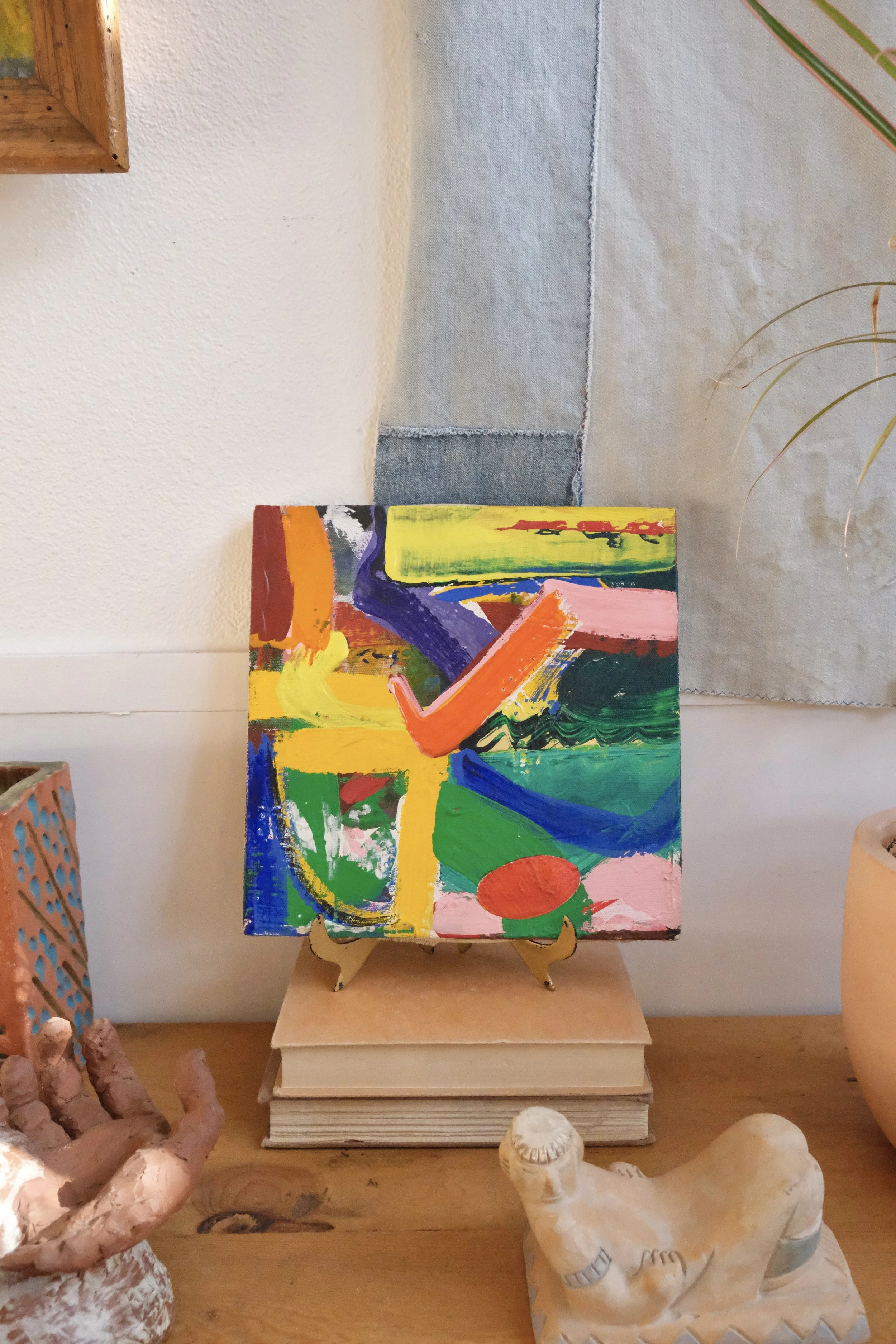 midcentury abstract color study painting 02