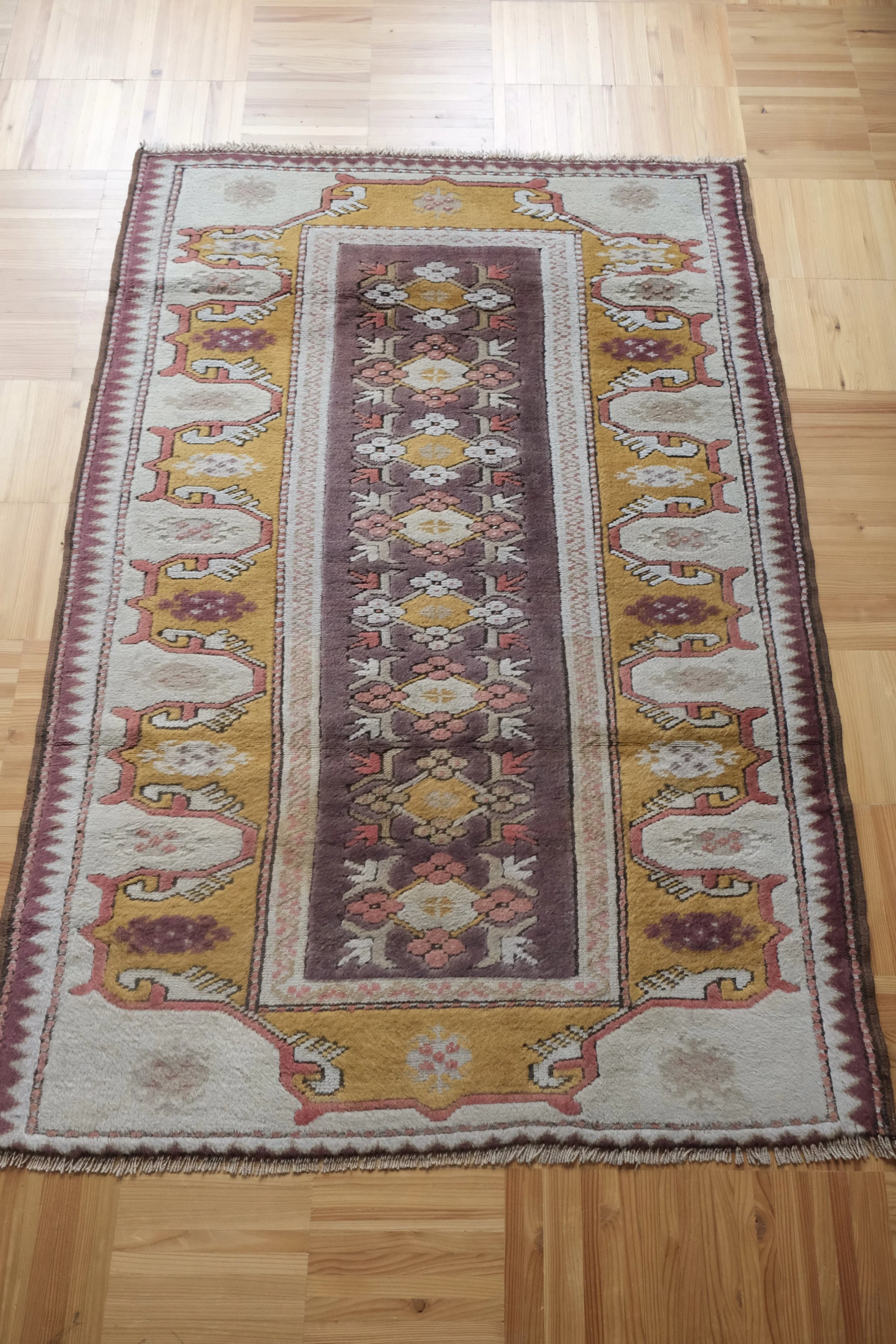 vintage rugs as doormats