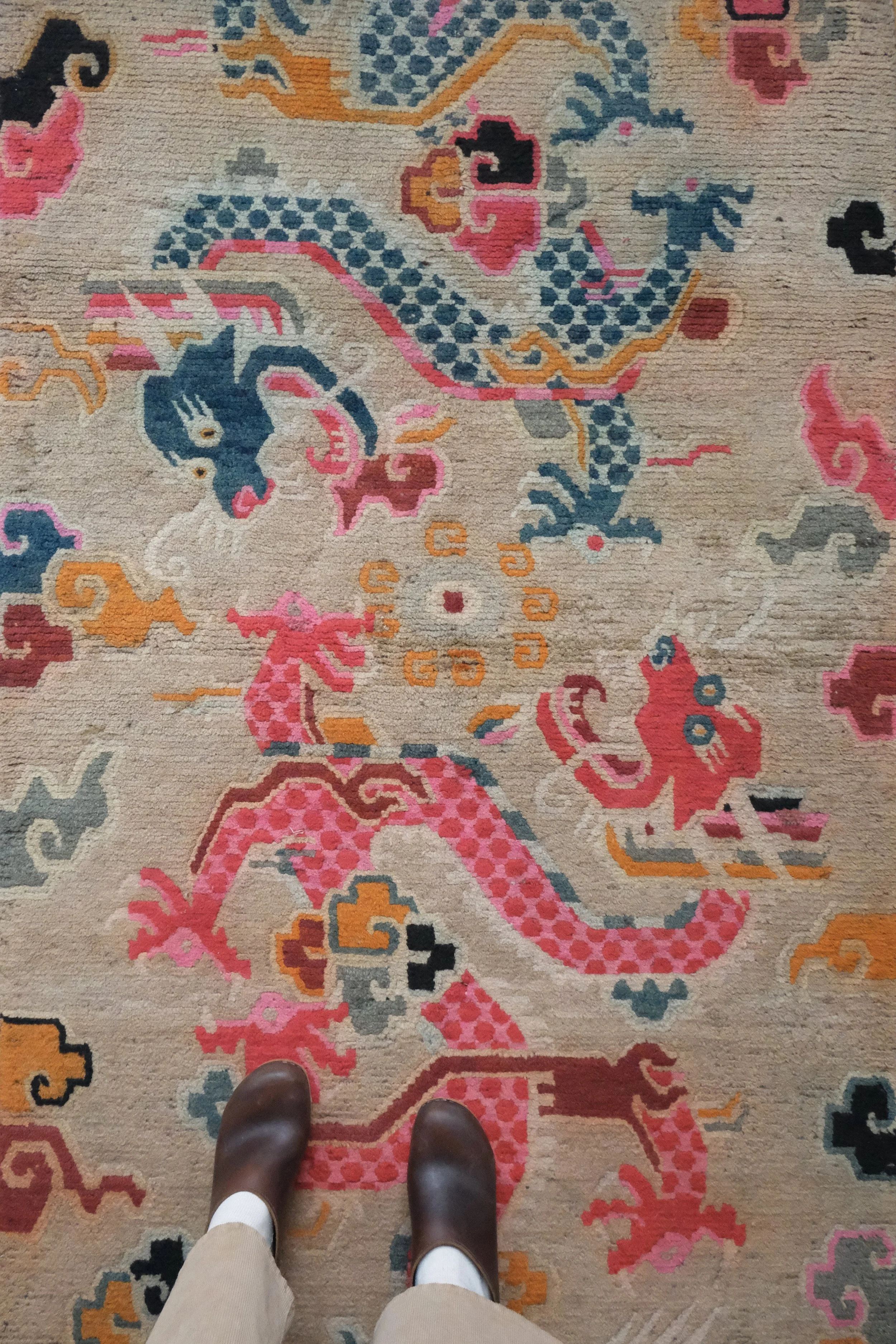 dueling dragon rugs