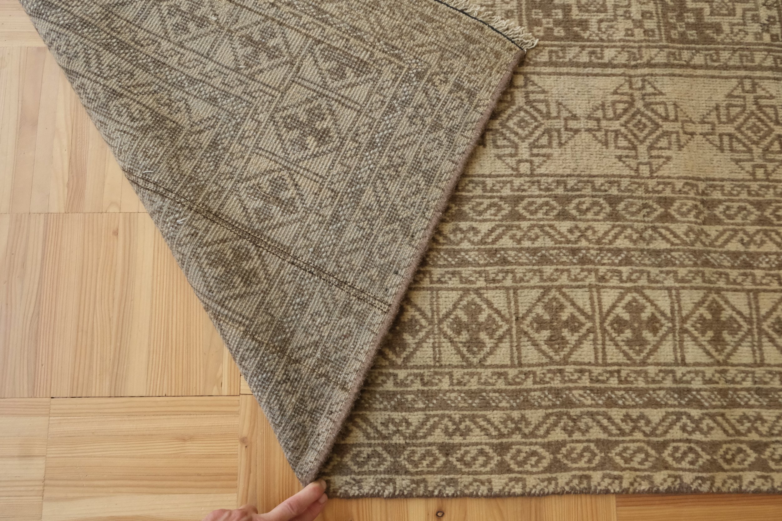hand knotted wool