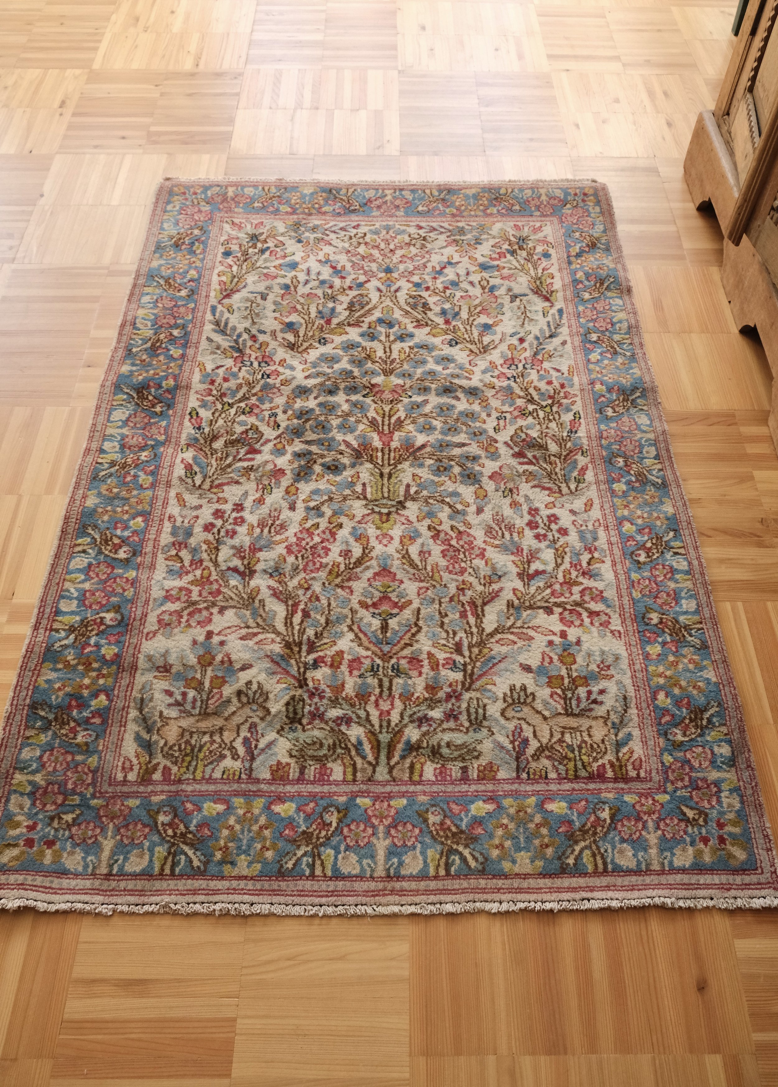 vintage rugs as doormats