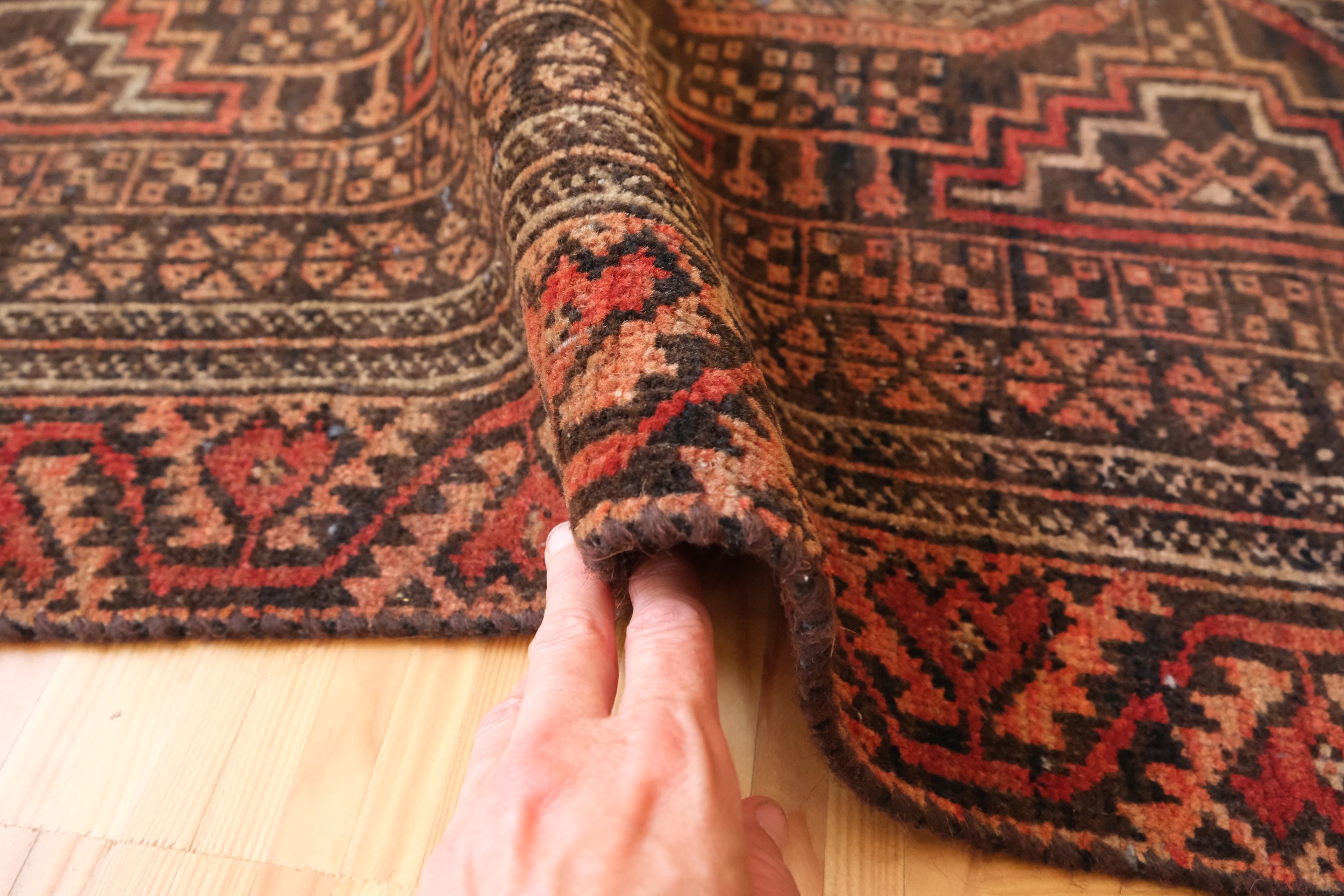 hand knotted wool