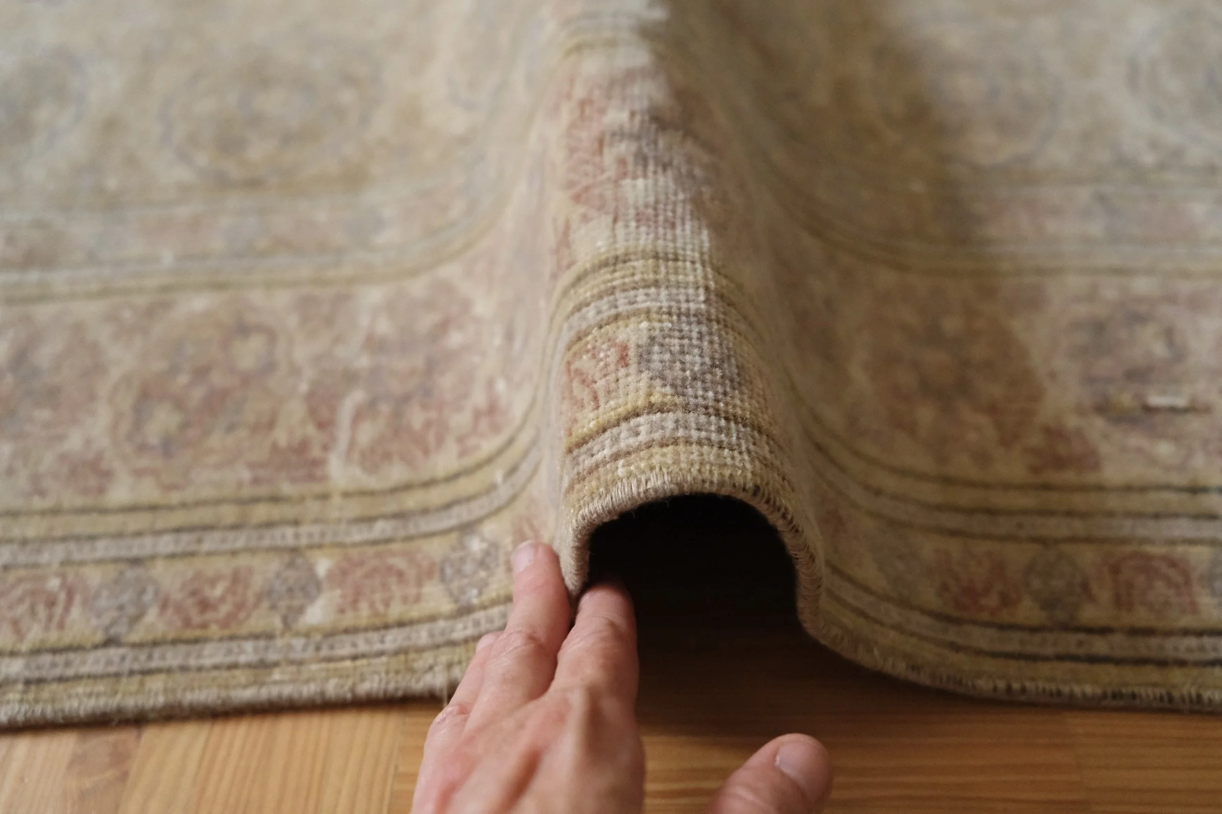 hand knotted wool