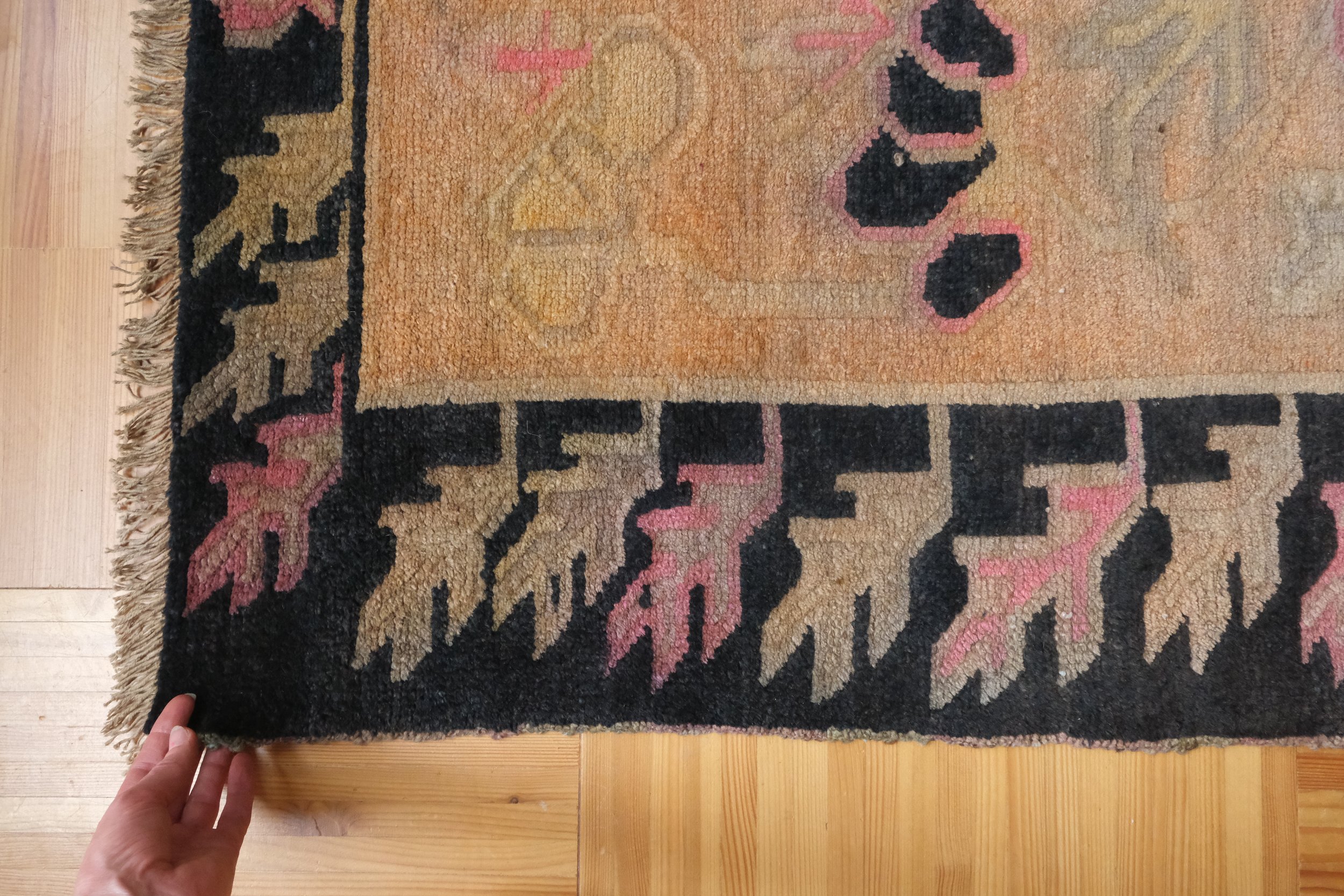 vintage rugs as doormats