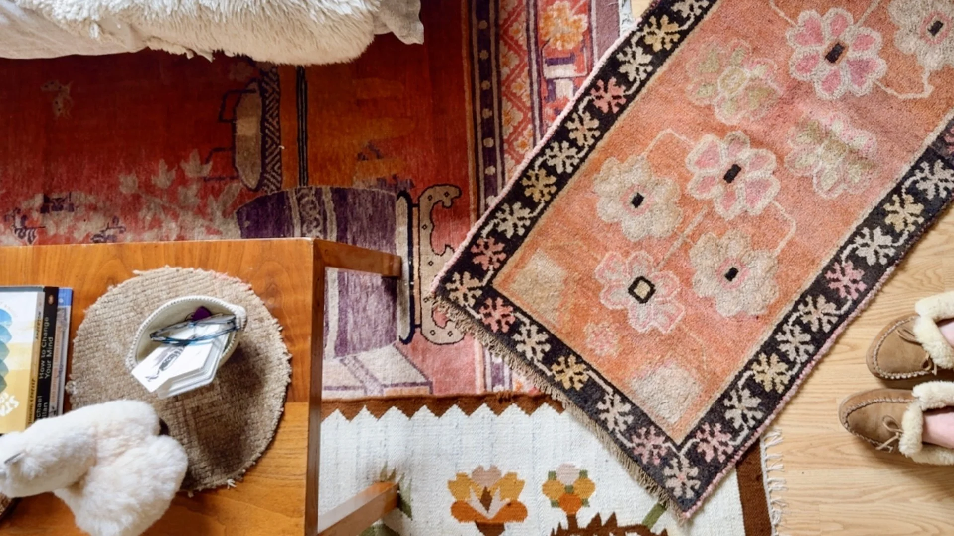 trending vintage Tibetan tiger rugs, Tibetan dragon rugs and more rare and designer rugs