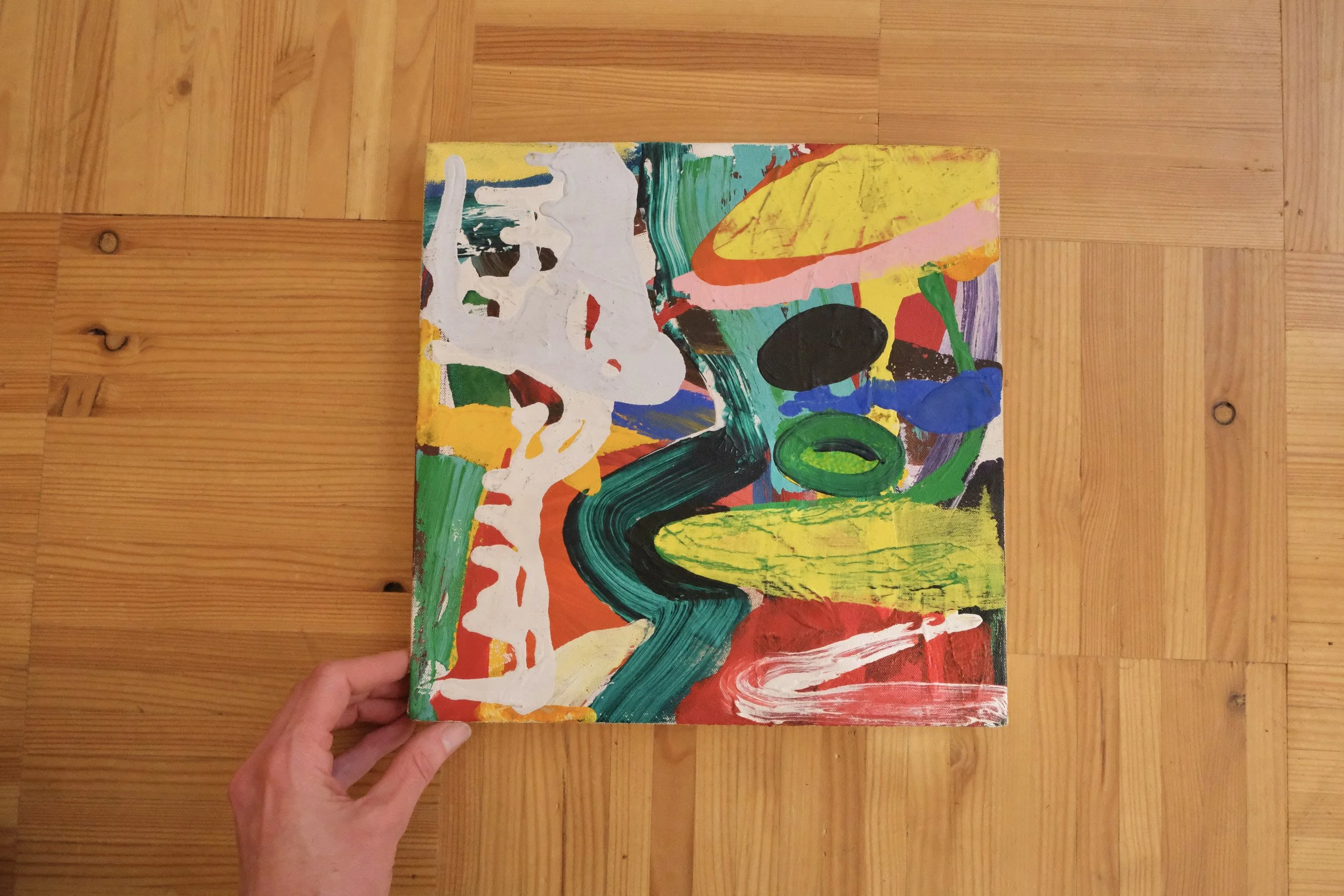 midcentury abstract color study painting 03