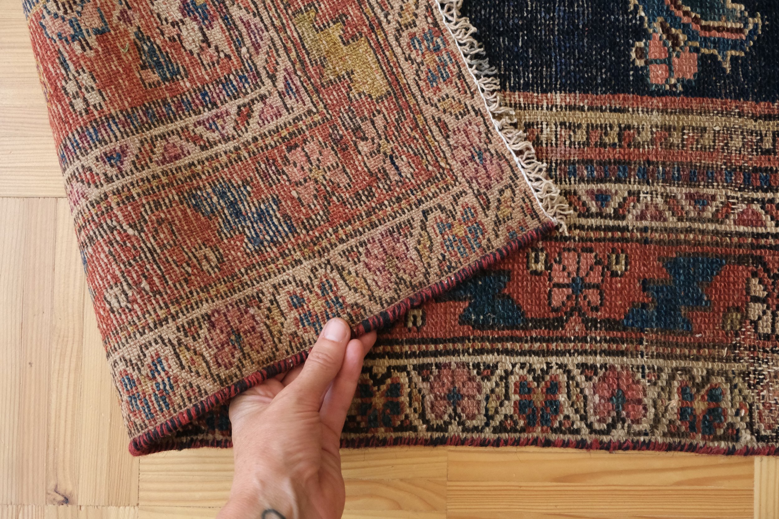 hand knotted wool
